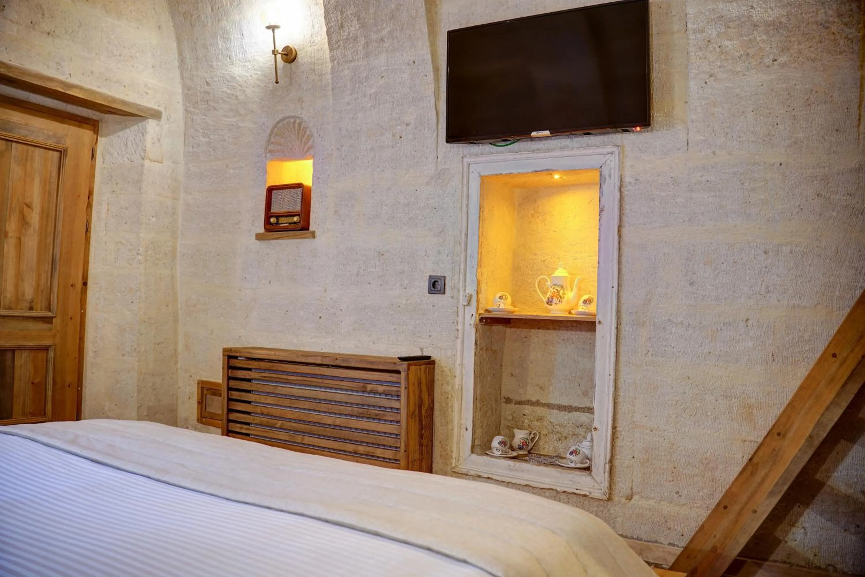 Decorative detail, Bed in Cappadocia Alfa Cave Hotel