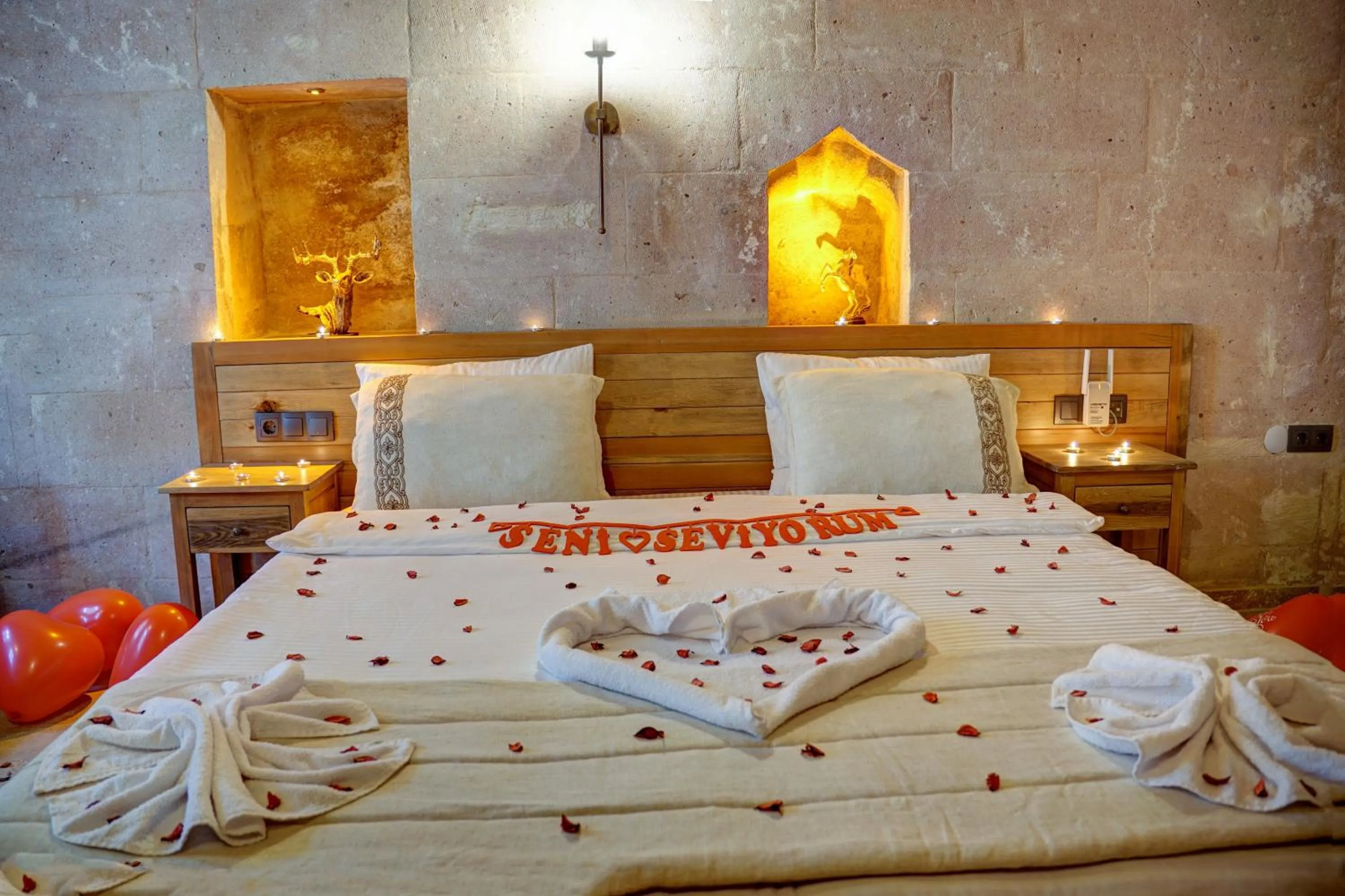 Bed in Cappadocia Alfa Cave Hotel