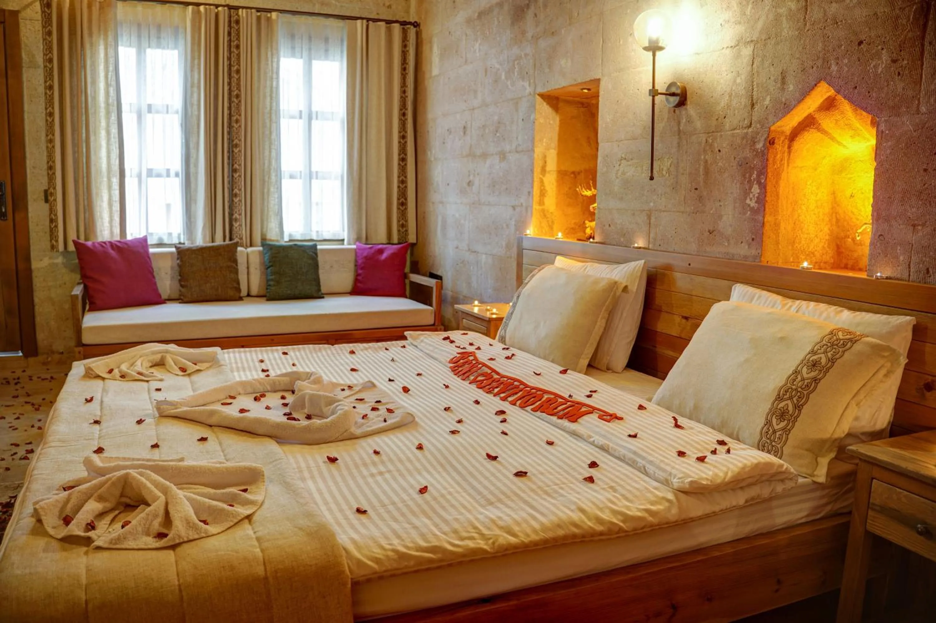 Bed in Cappadocia Alfa Cave Hotel