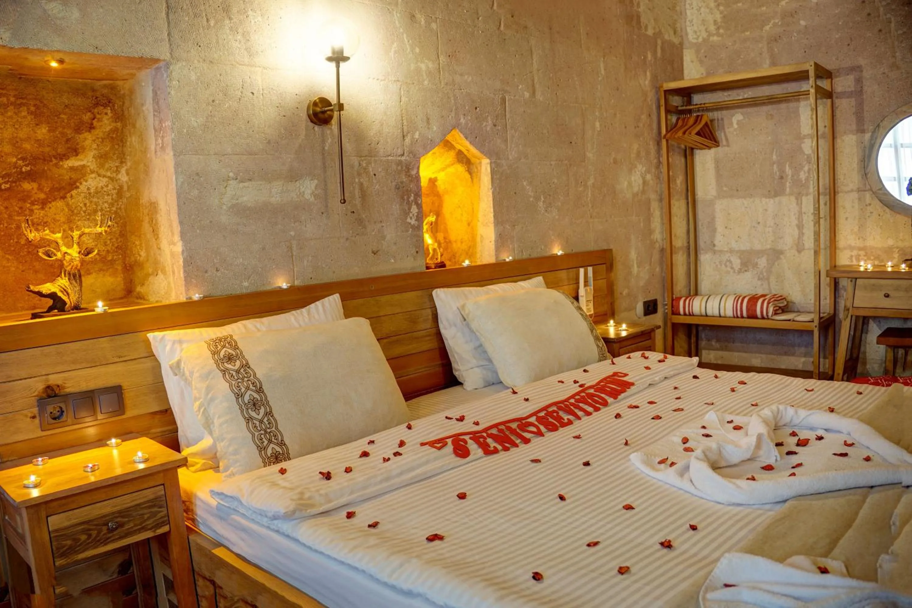 Bed in Cappadocia Alfa Cave Hotel