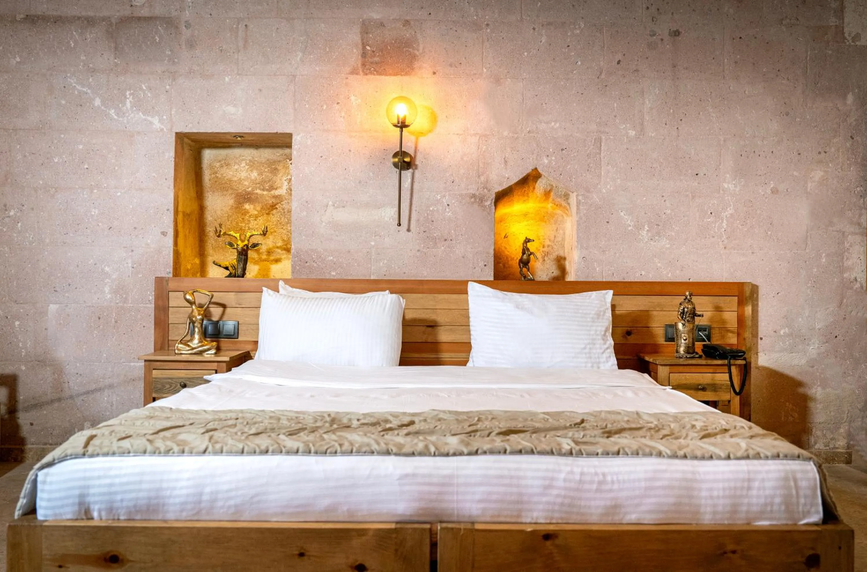 Bed in Cappadocia Alfa Cave Hotel