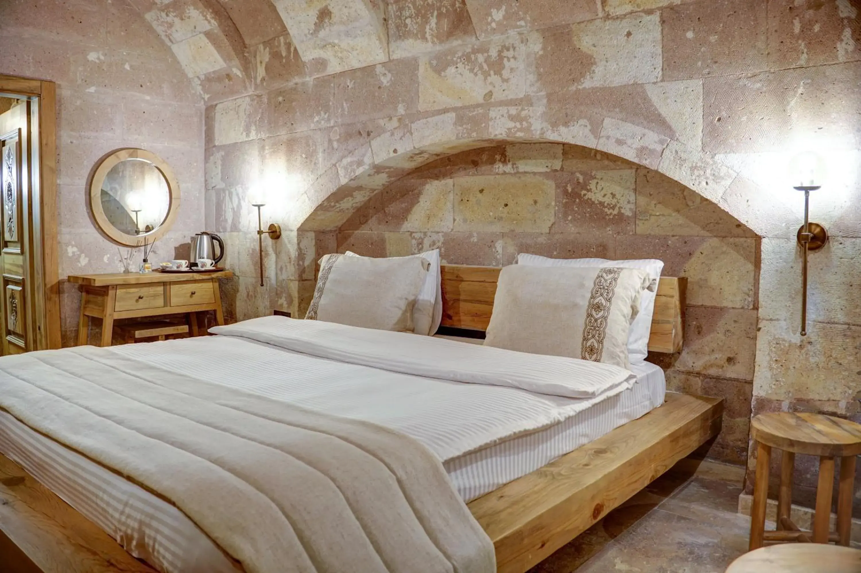 Bed in Cappadocia Alfa Cave Hotel Bed in Cappadocia Alfa Cave Hotel