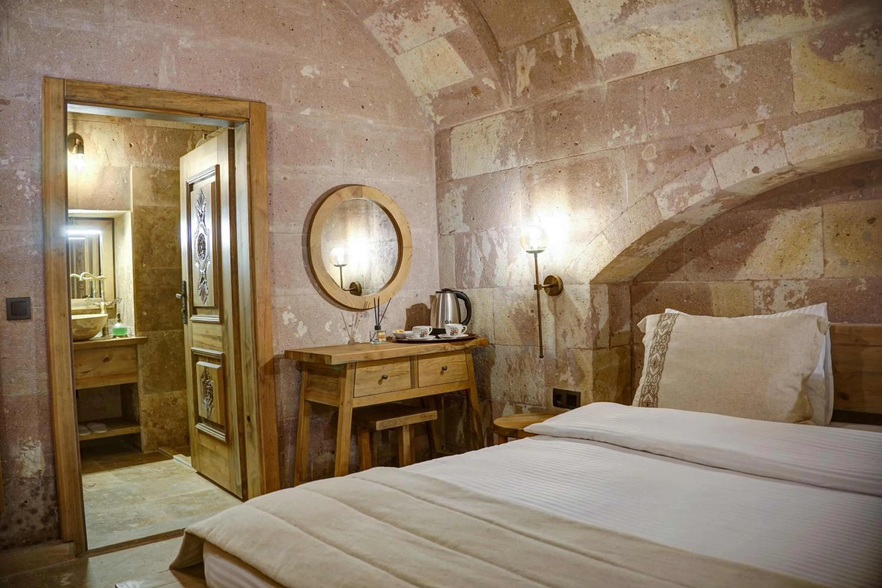 Bed in Cappadocia Alfa Cave Hotel