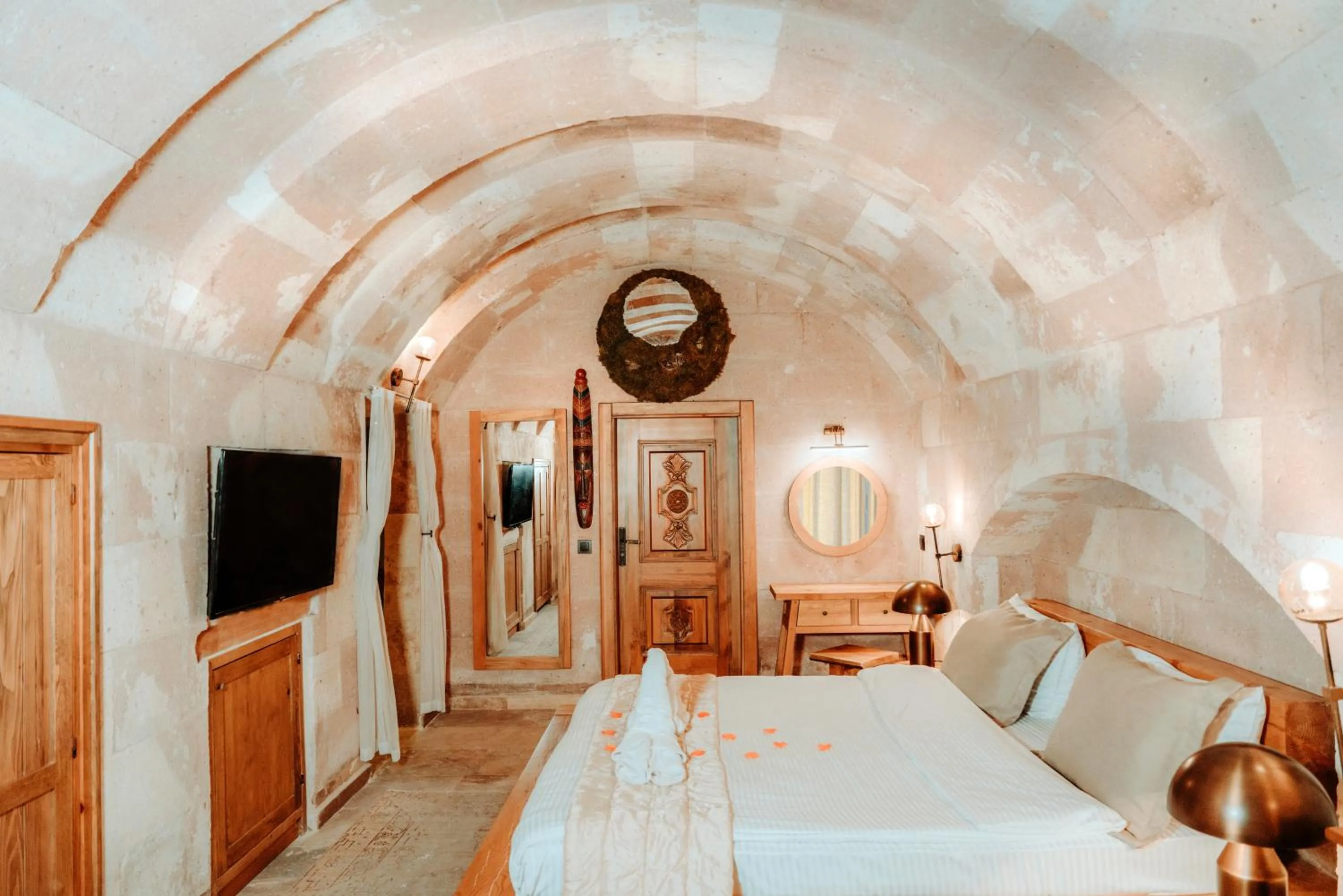 Bed in Cappadocia Alfa Cave Hotel