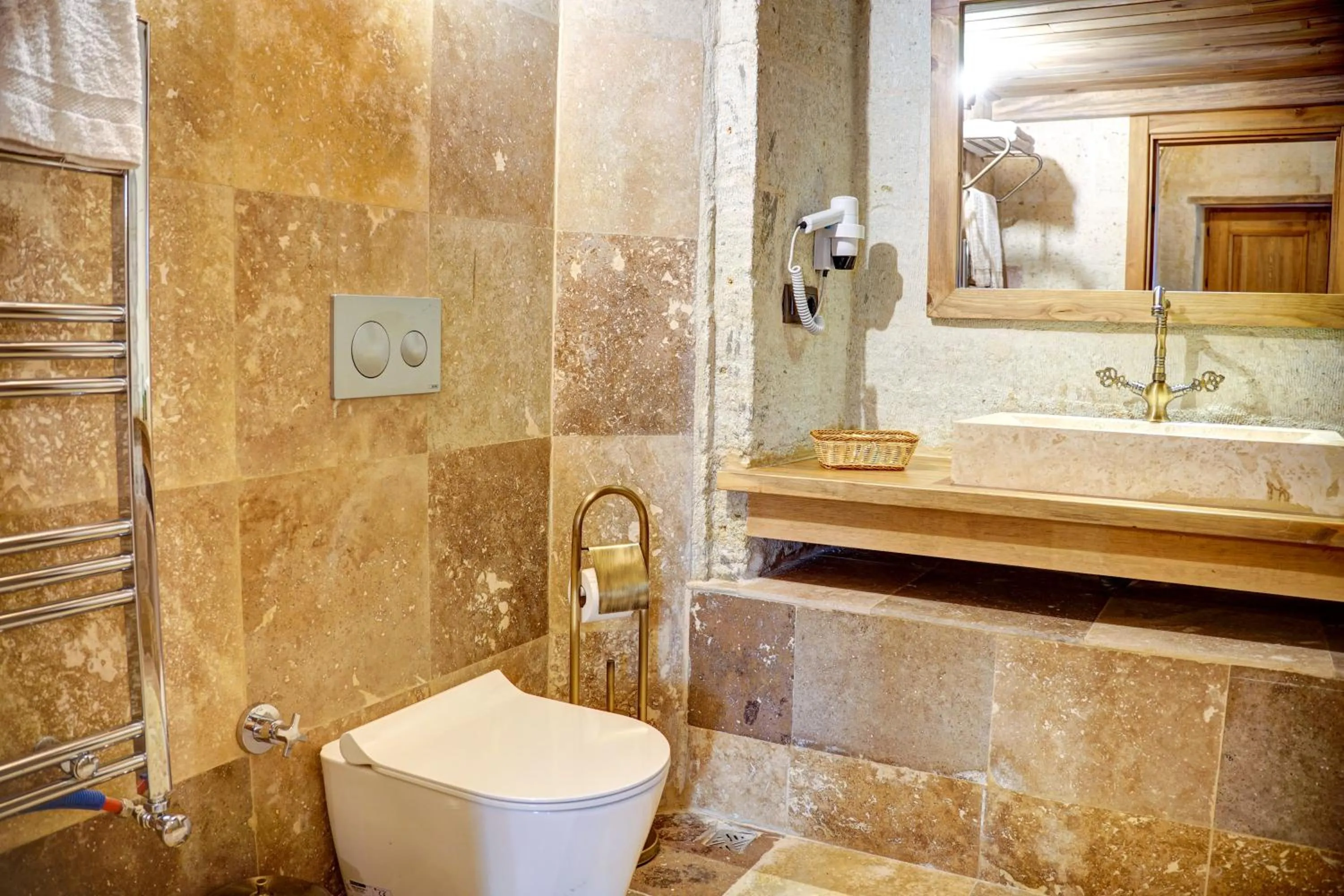 Toilet in Cappadocia Alfa Cave Hotel