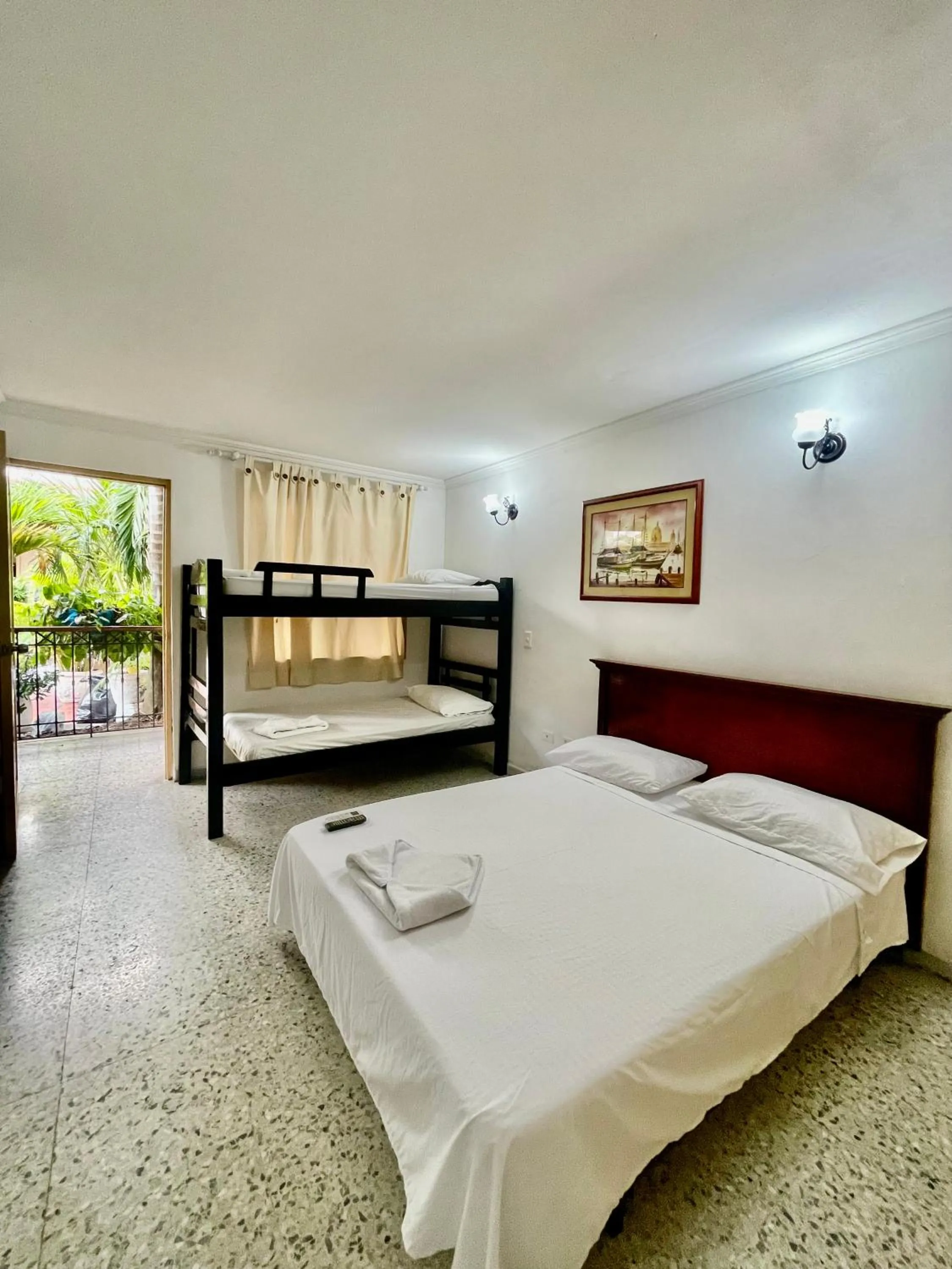 Bed in Hotel Casa Fátima