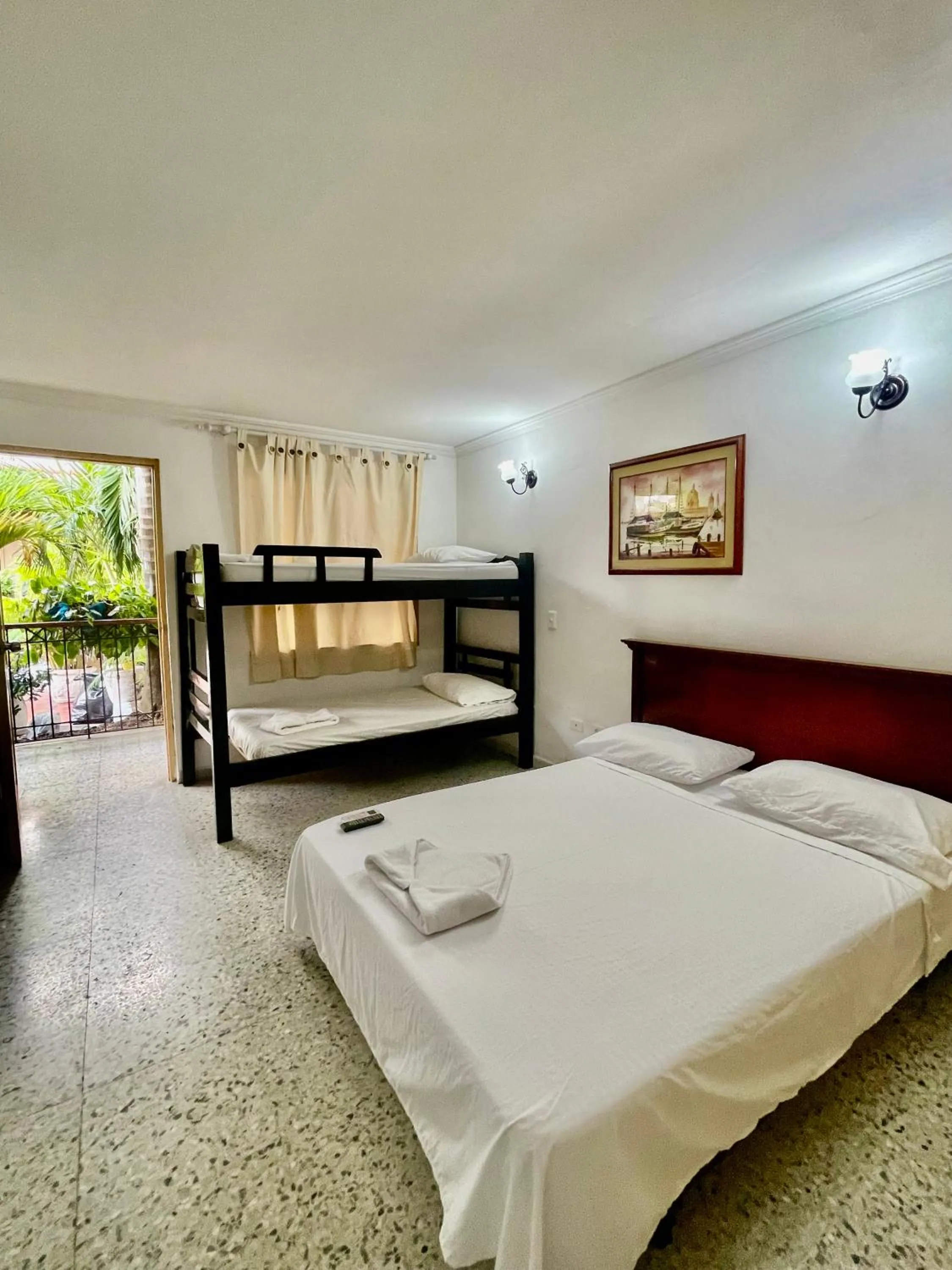 Bed in Hotel Casa Fátima