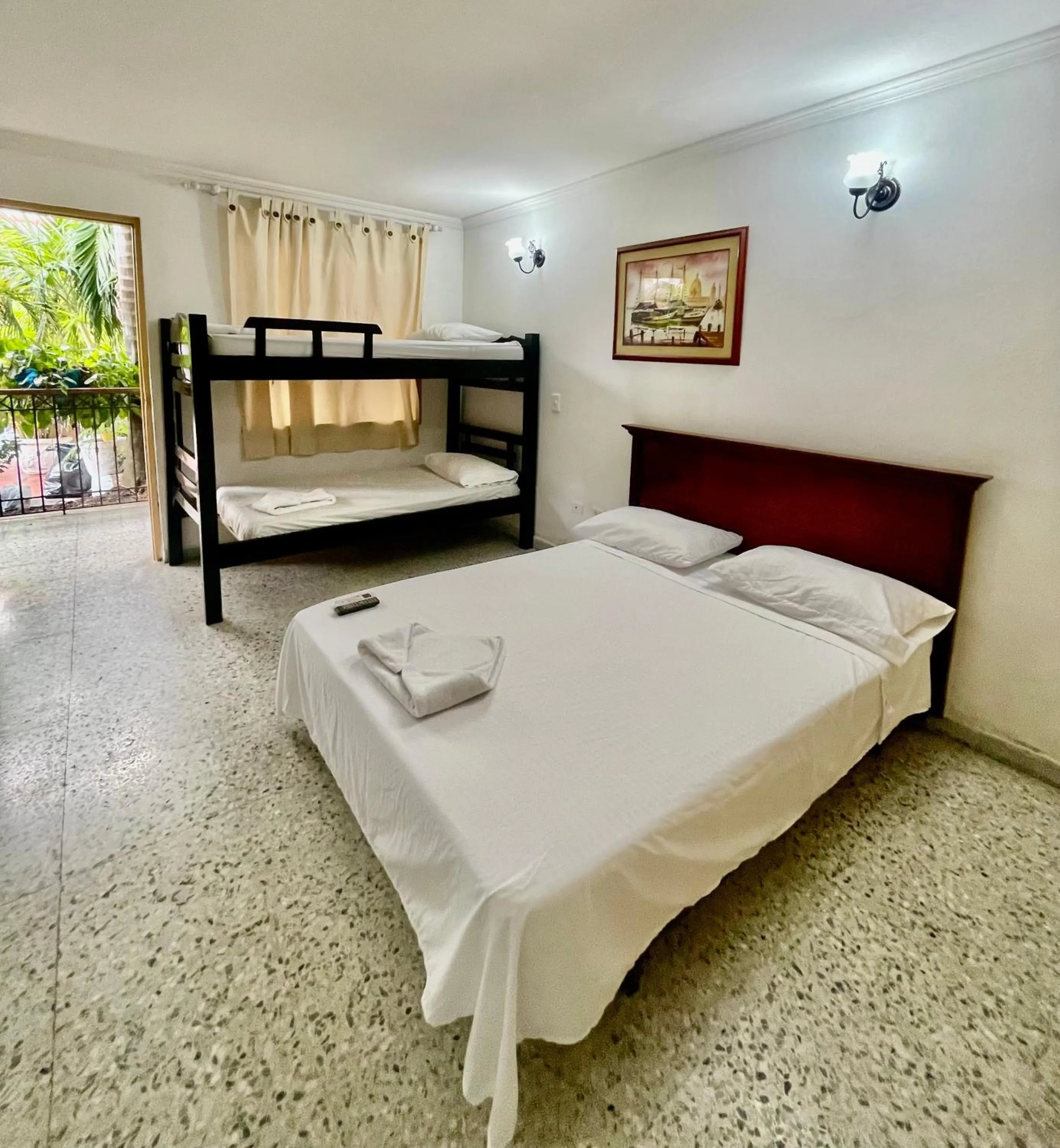 Bed in Hotel Casa Fátima