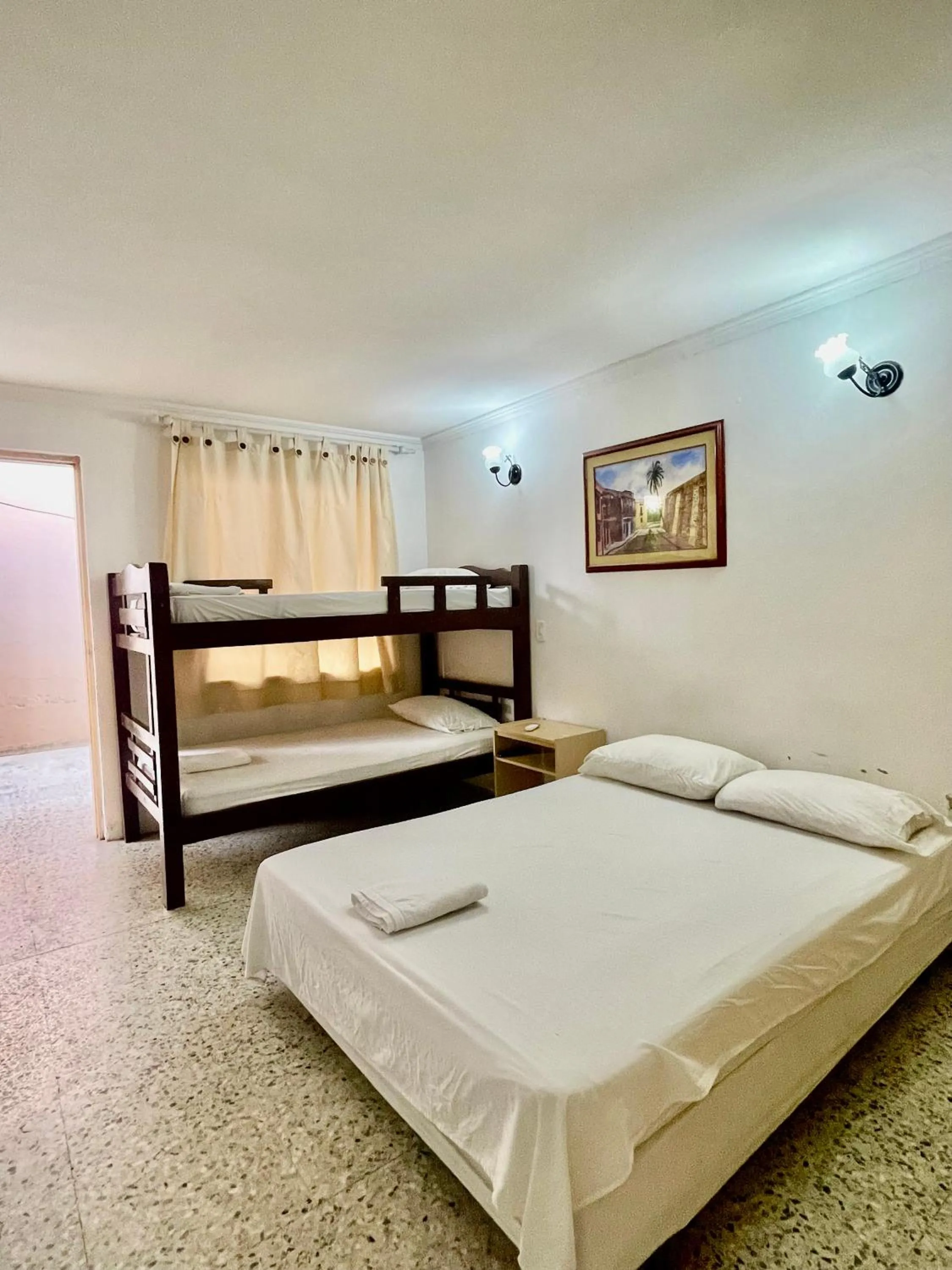 Bed in Hotel Casa Fátima