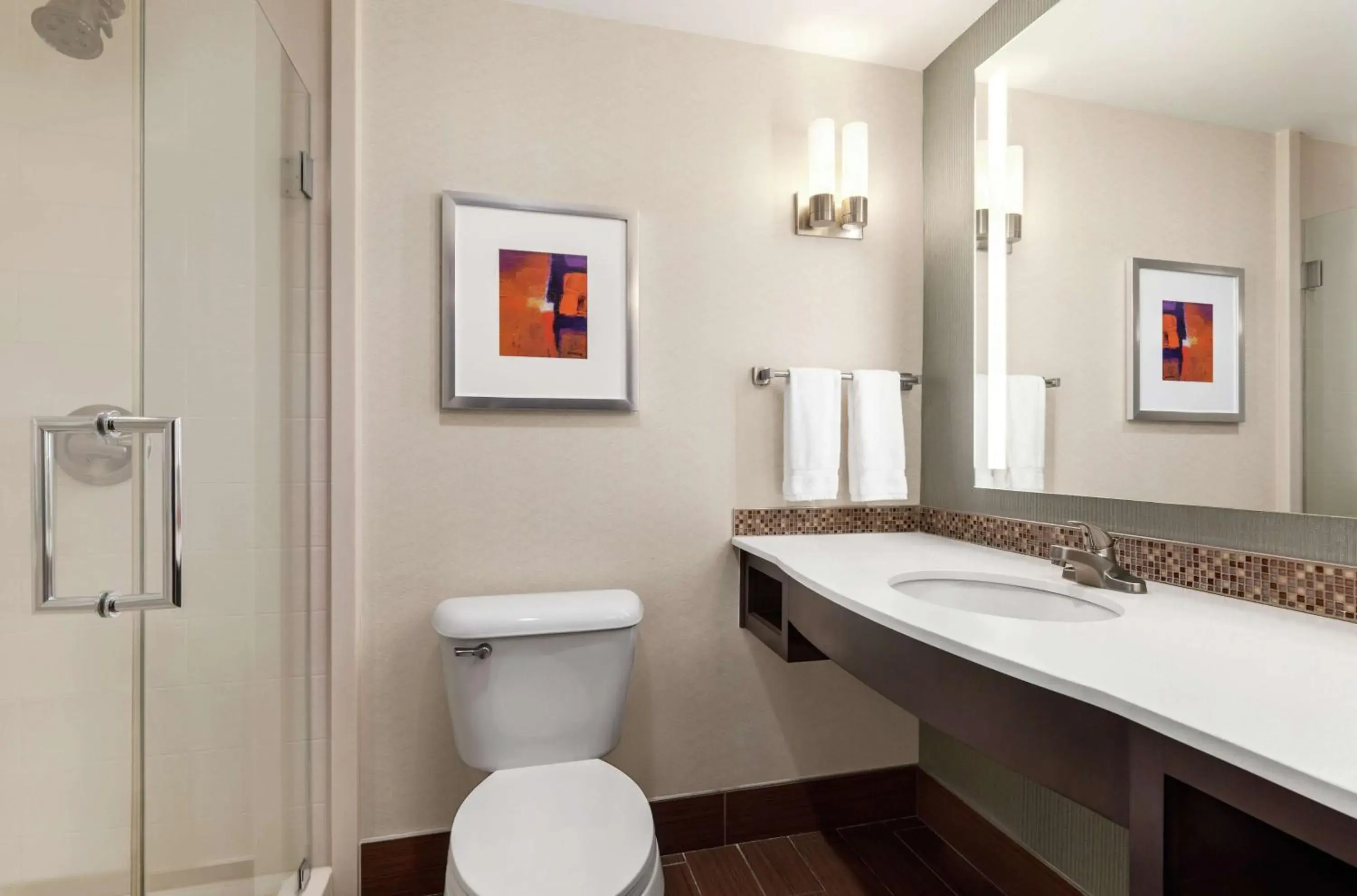 Bathroom in Hilton Garden Inn Louisville Downtown Bathroom in Hilton Garden Inn Louisville Downtown