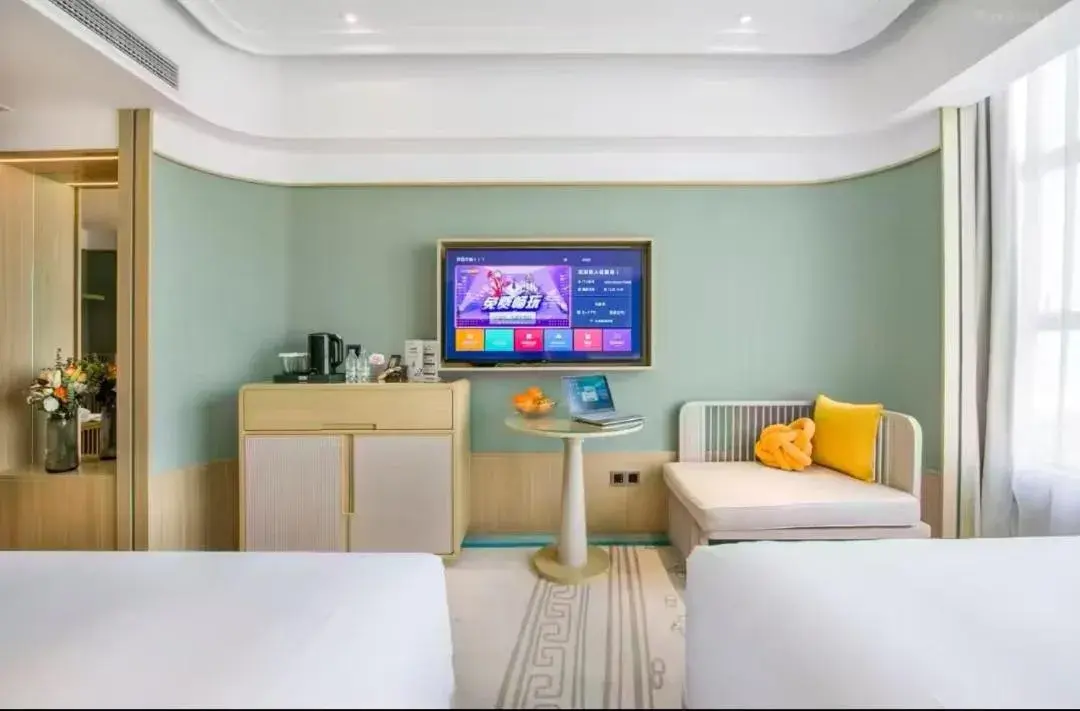 Twin Room with Shower in Jinhua Four Seasons Ruili Hotel Twin Room with Shower in Jinhua Four Seasons Ruili Hotel