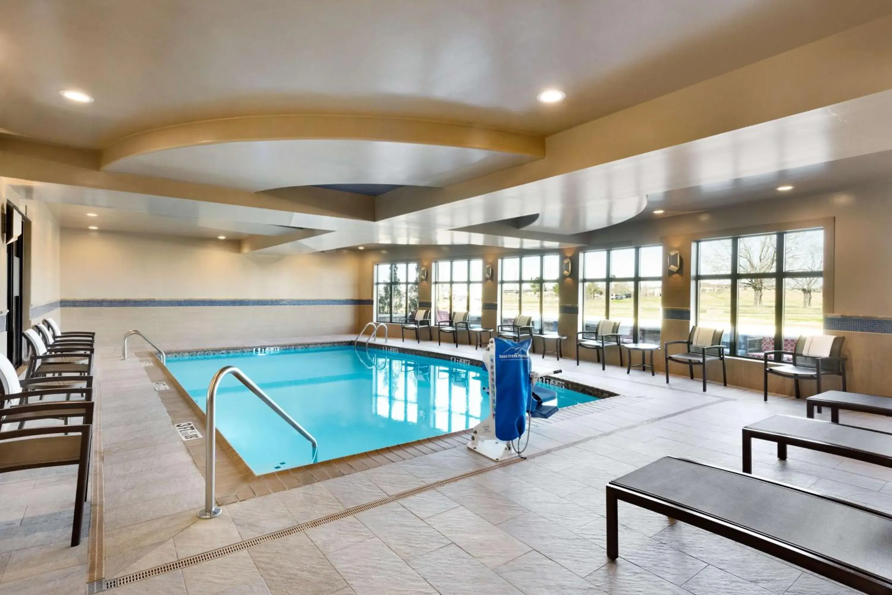 Pool view in Hampton Inn and Suites Monroe Pool view in Hampton Inn and Suites Monroe