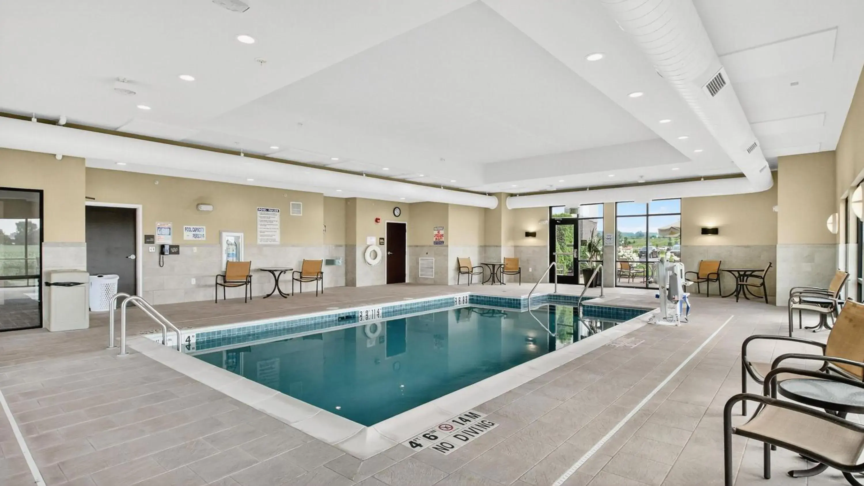 Pool view in Hampton Inn & Suites Chippewa Falls Pool view in Hampton Inn & Suites Chippewa Falls