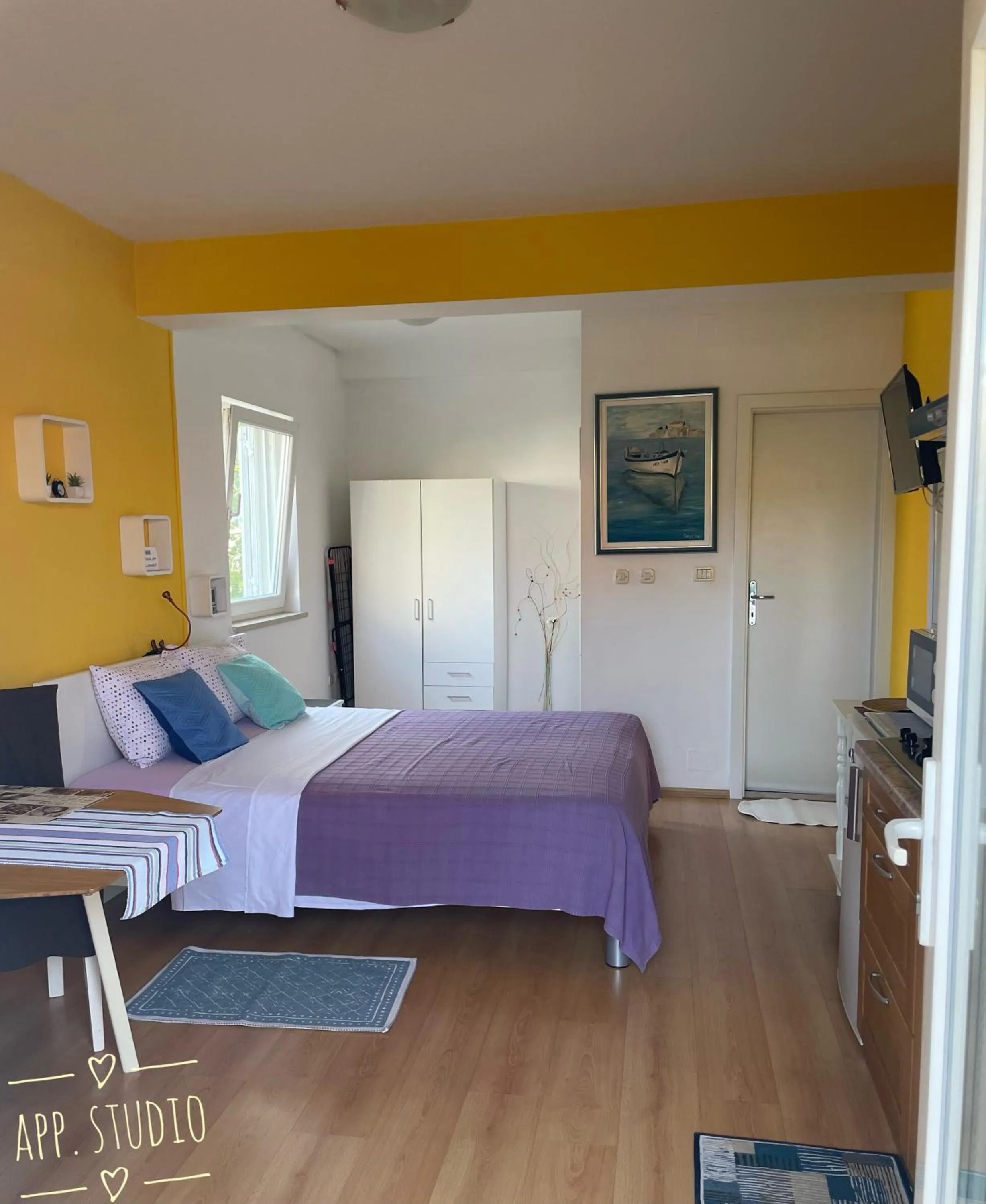 Bed in Apartments Mery