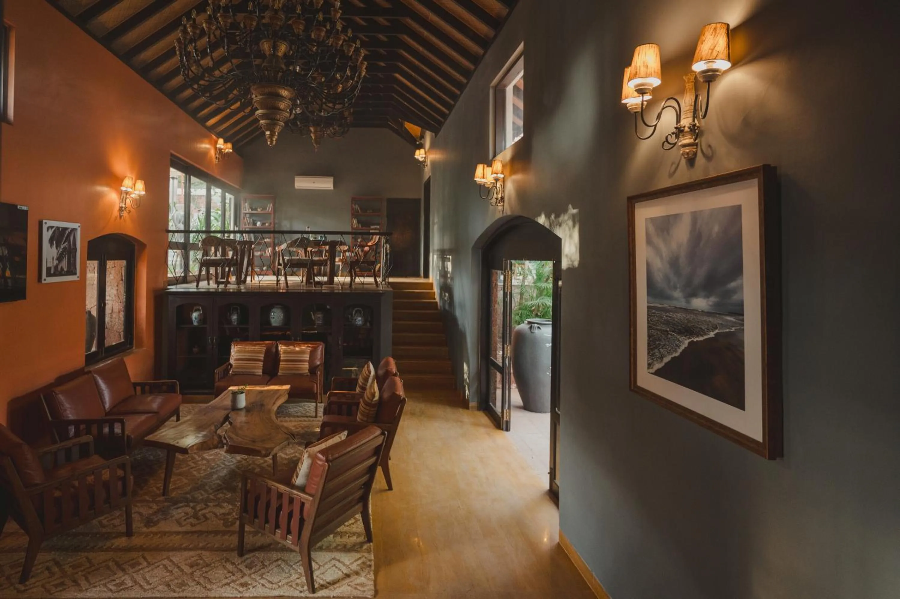 Lobby or reception in Brij Paraiso Saligao, Goa - An Indo-Portuguese Villa
