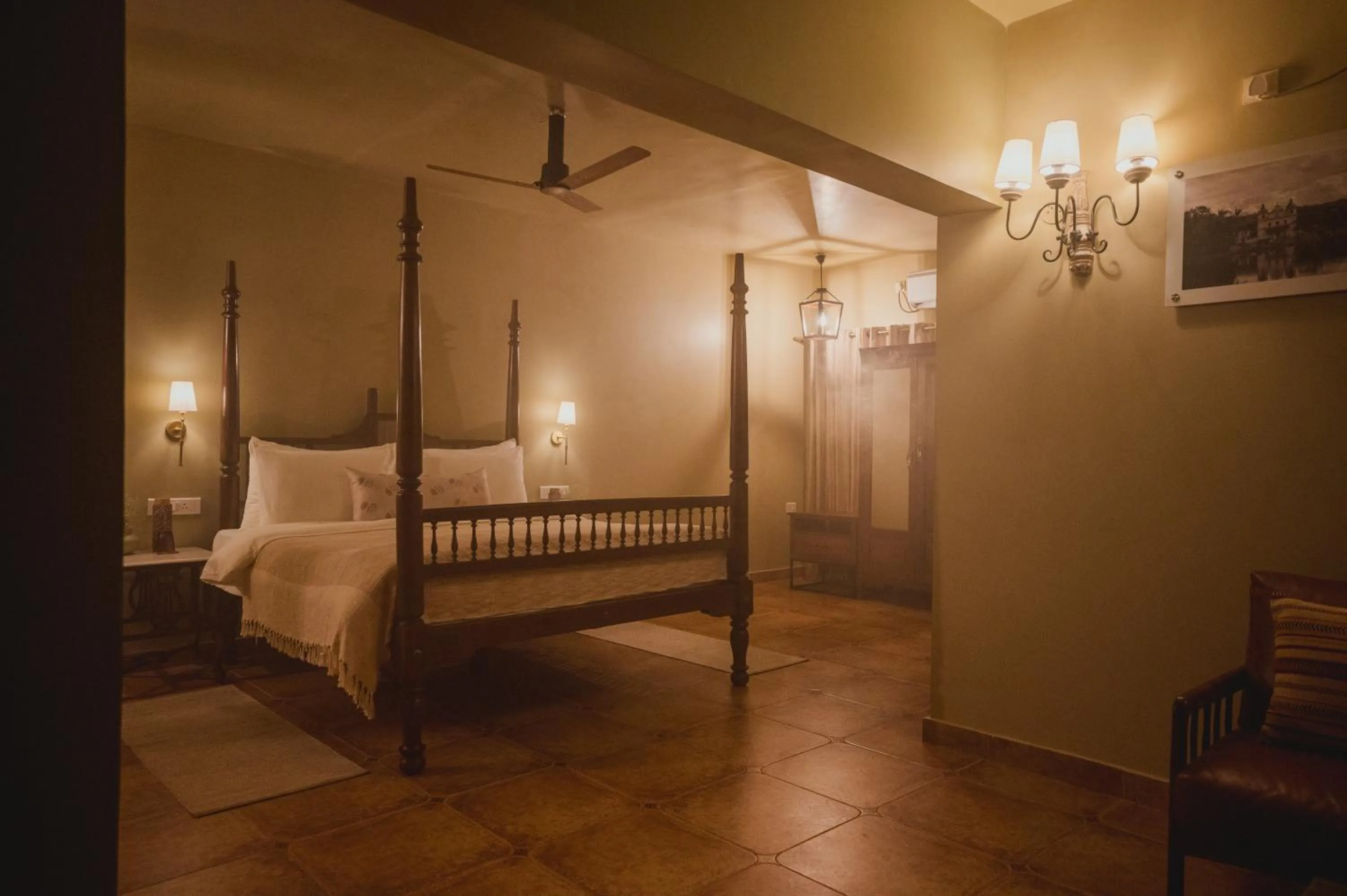 Photo of the whole room, Bed in Brij Paraiso Saligao, Goa - An Indo-Portuguese Villa