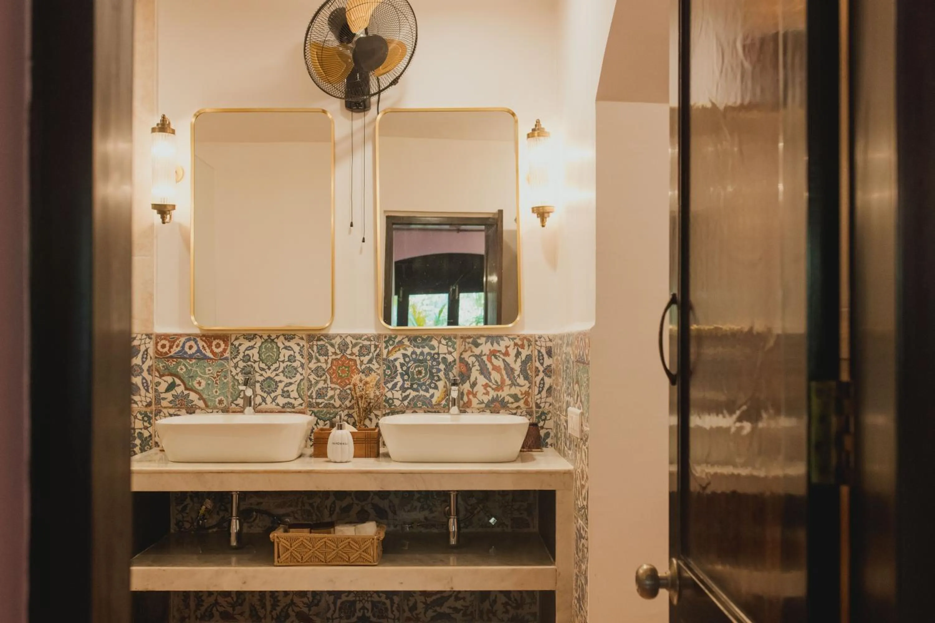 Bathroom in Brij Paraiso Saligao, Goa - An Indo-Portuguese Villa