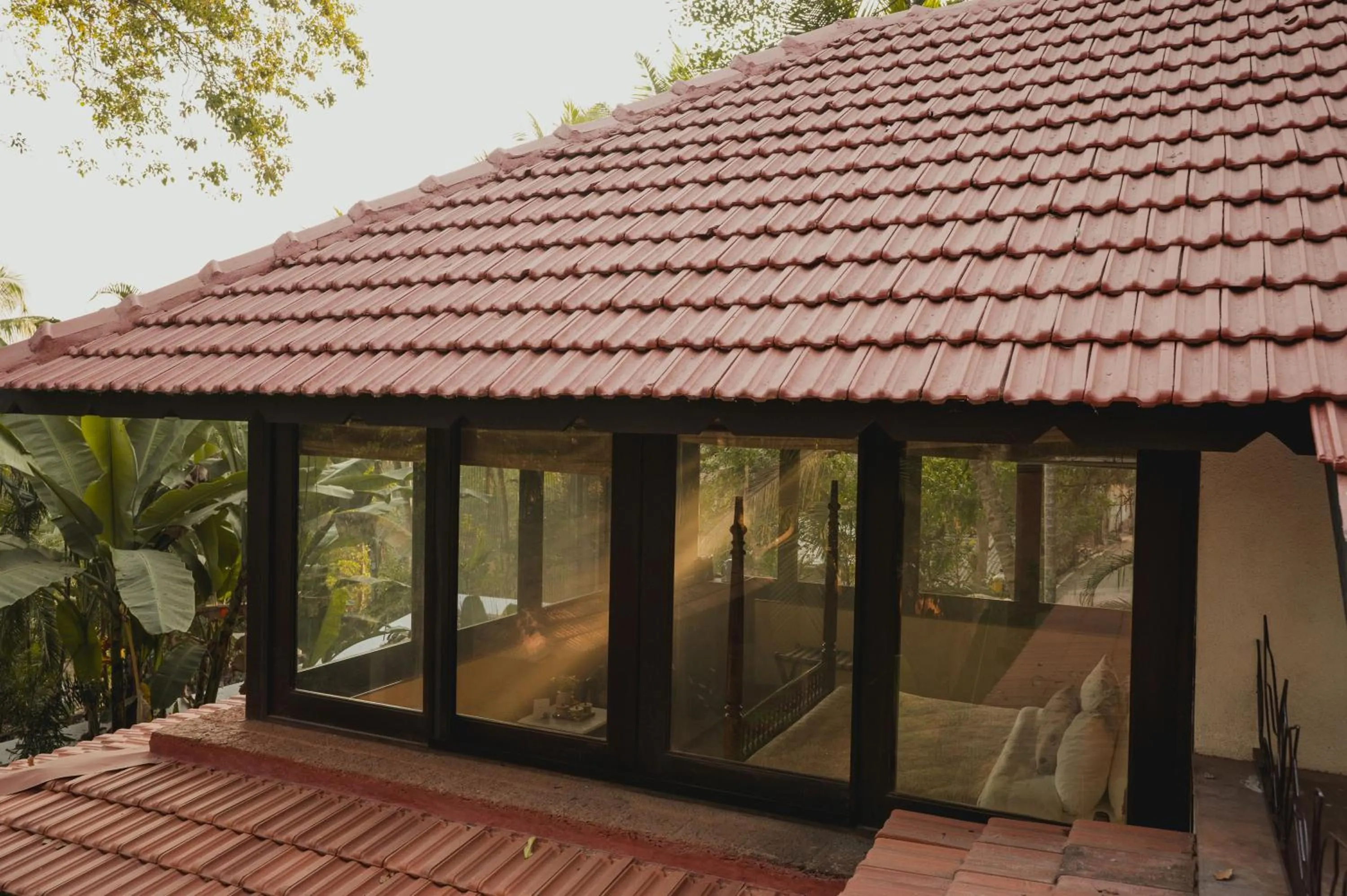 Facade/entrance in Brij Paraiso Saligao, Goa - An Indo-Portuguese Villa