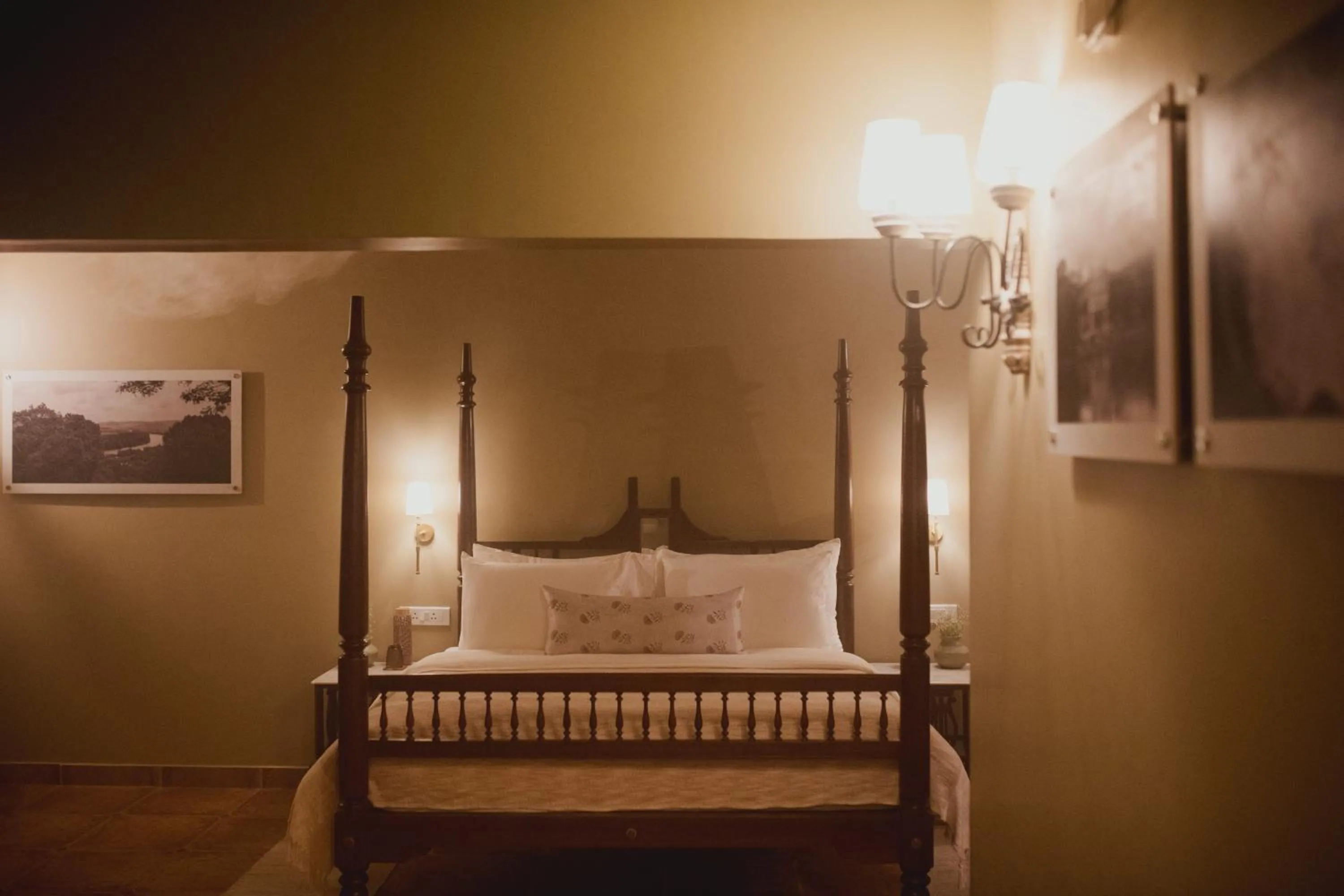 Bedroom, Bed in Brij Paraiso Saligao, Goa - An Indo-Portuguese Villa