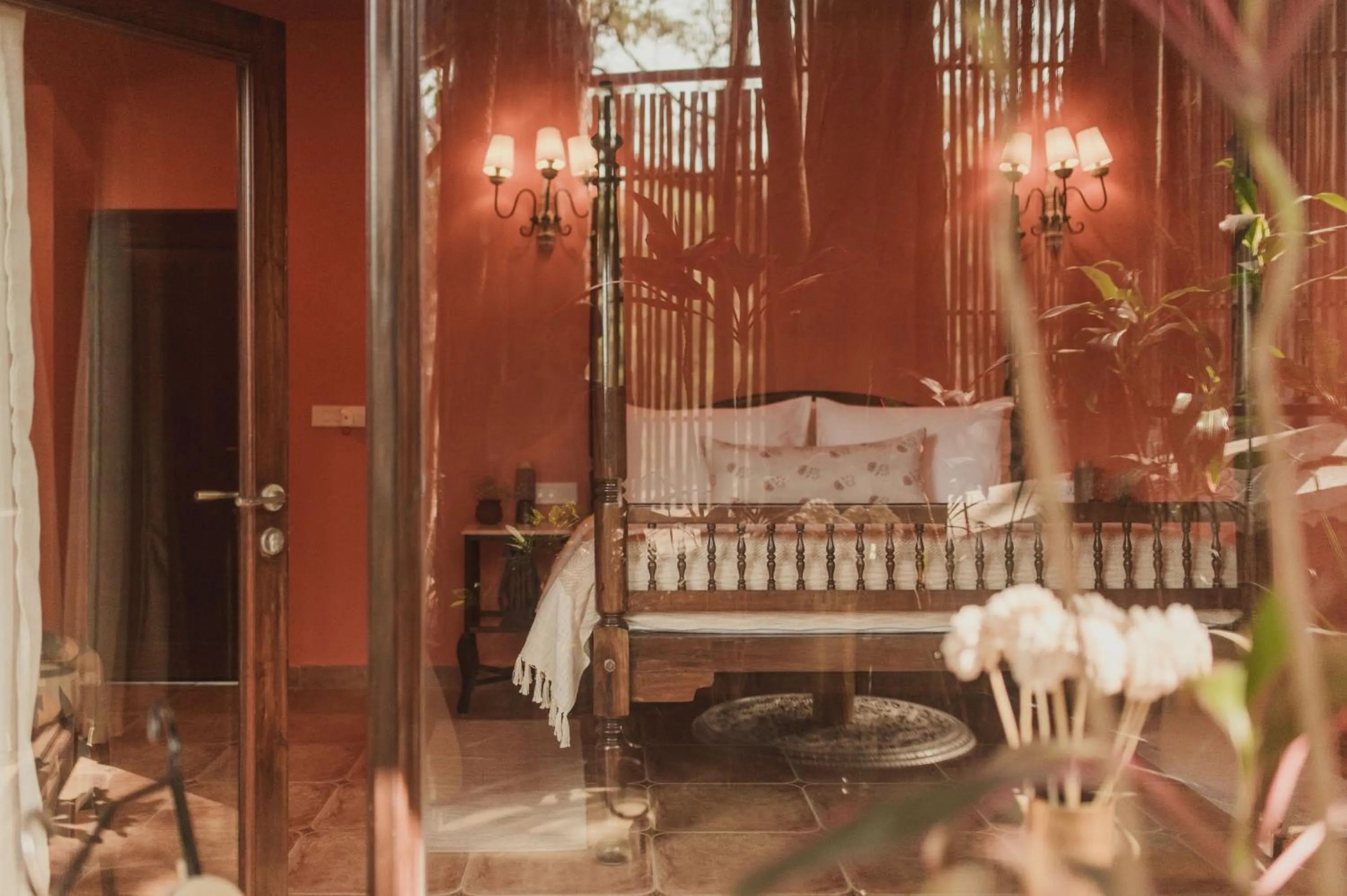 Bedroom, Bed in Brij Paraiso Saligao, Goa - An Indo-Portuguese Villa