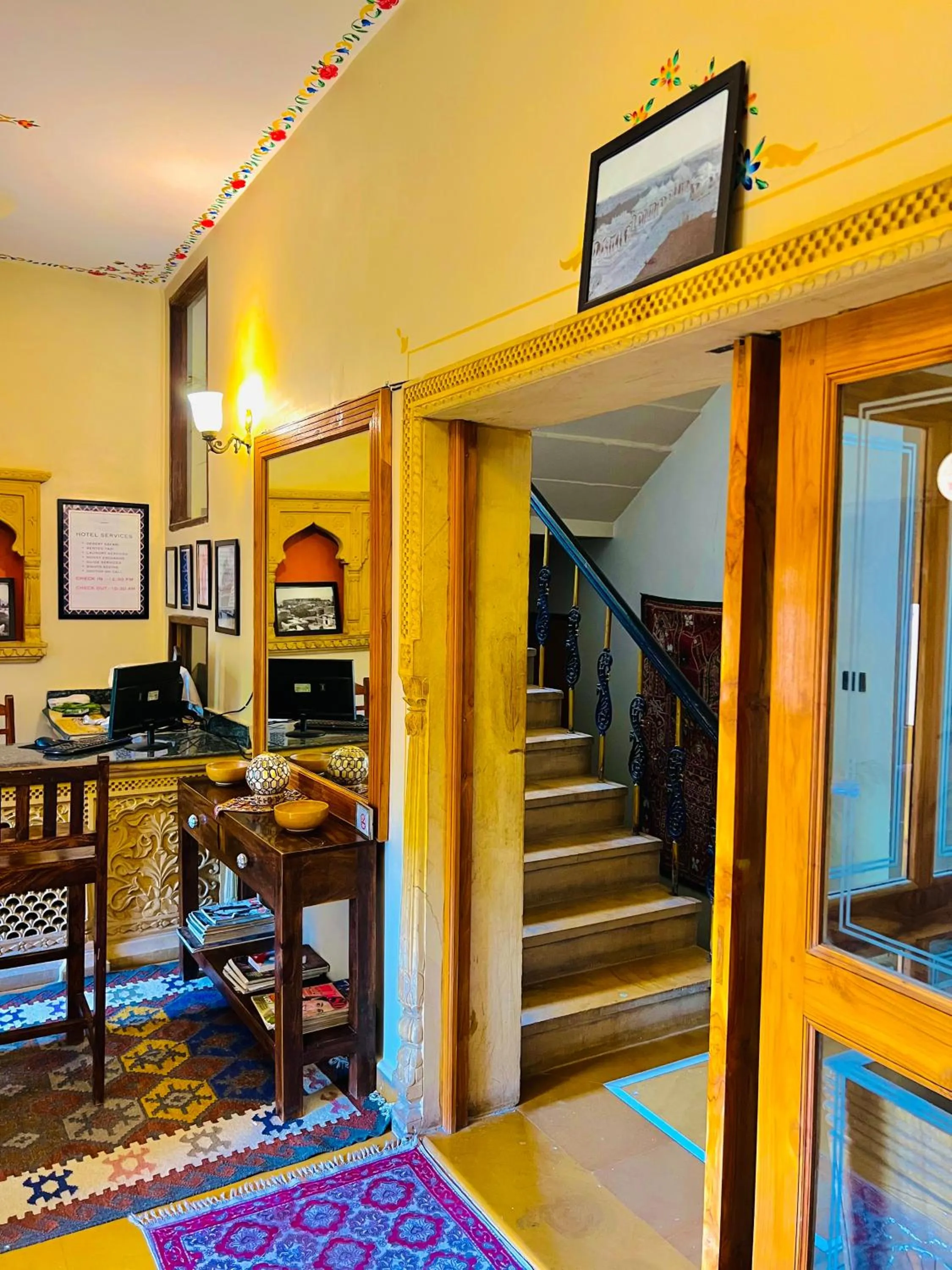 Lobby or reception in Hotel Jaisan Haveli