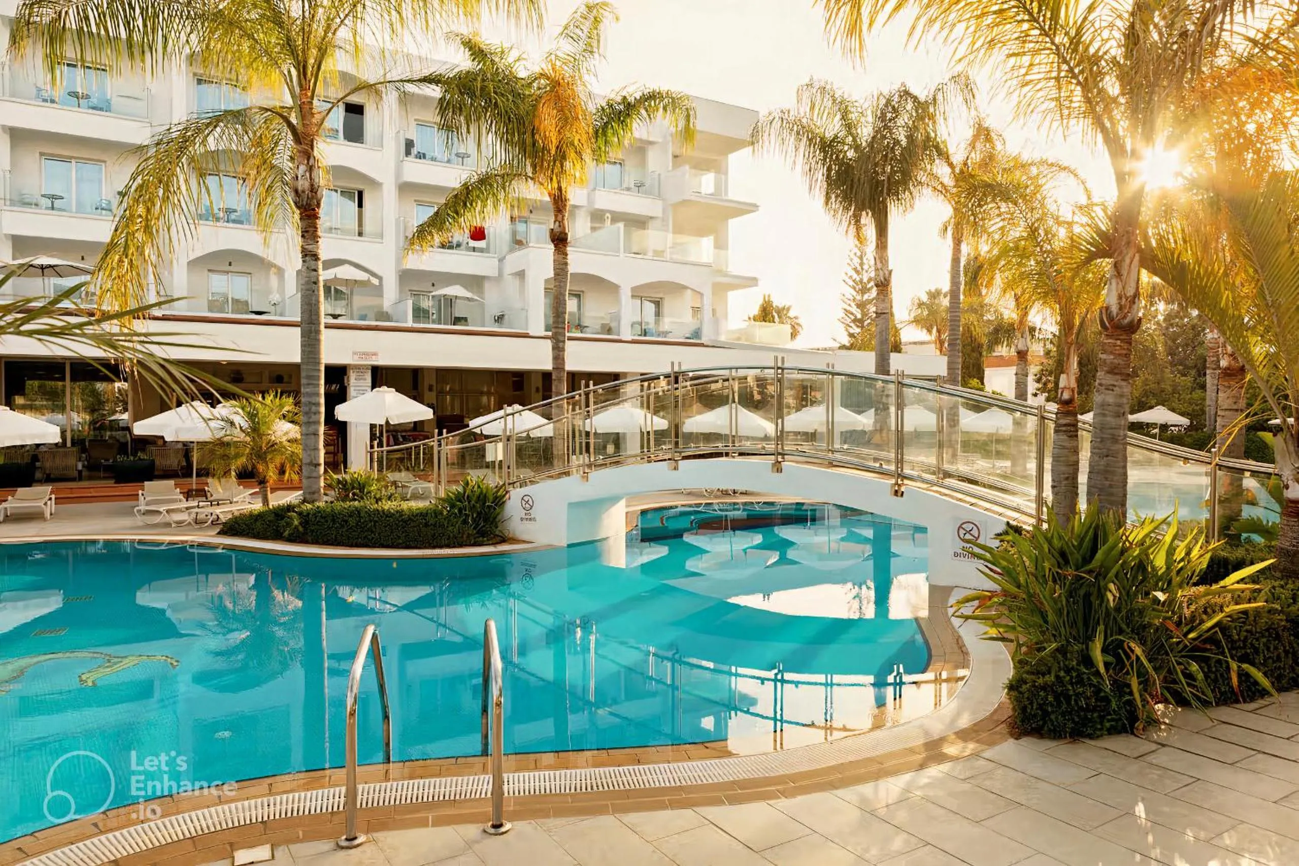 Pool view in Anesis Hotel