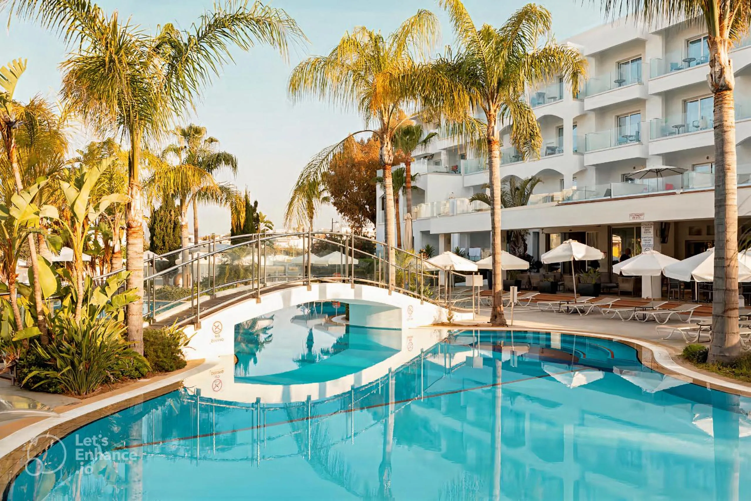 Pool view in Anesis Hotel