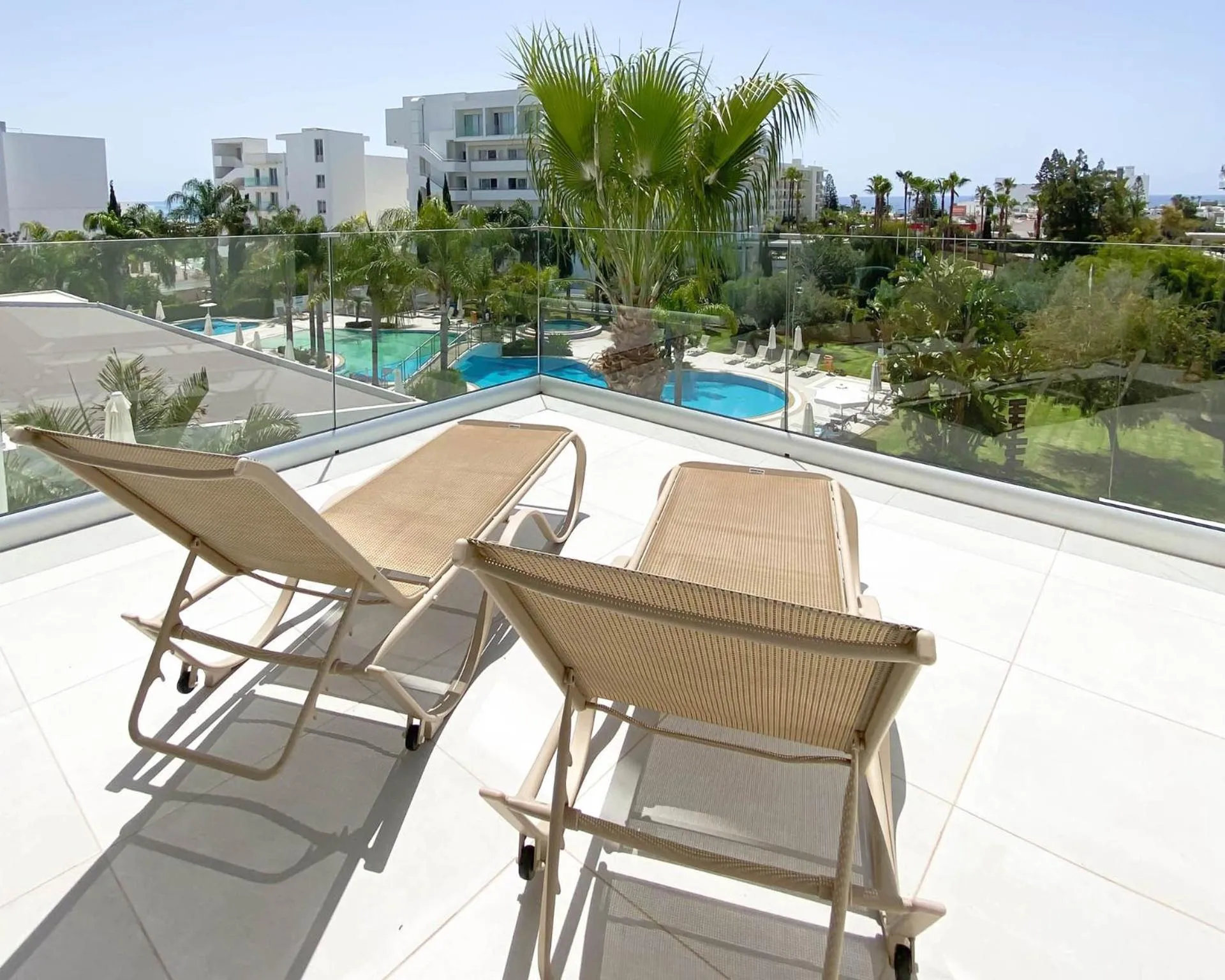 Pool view in Anesis Hotel