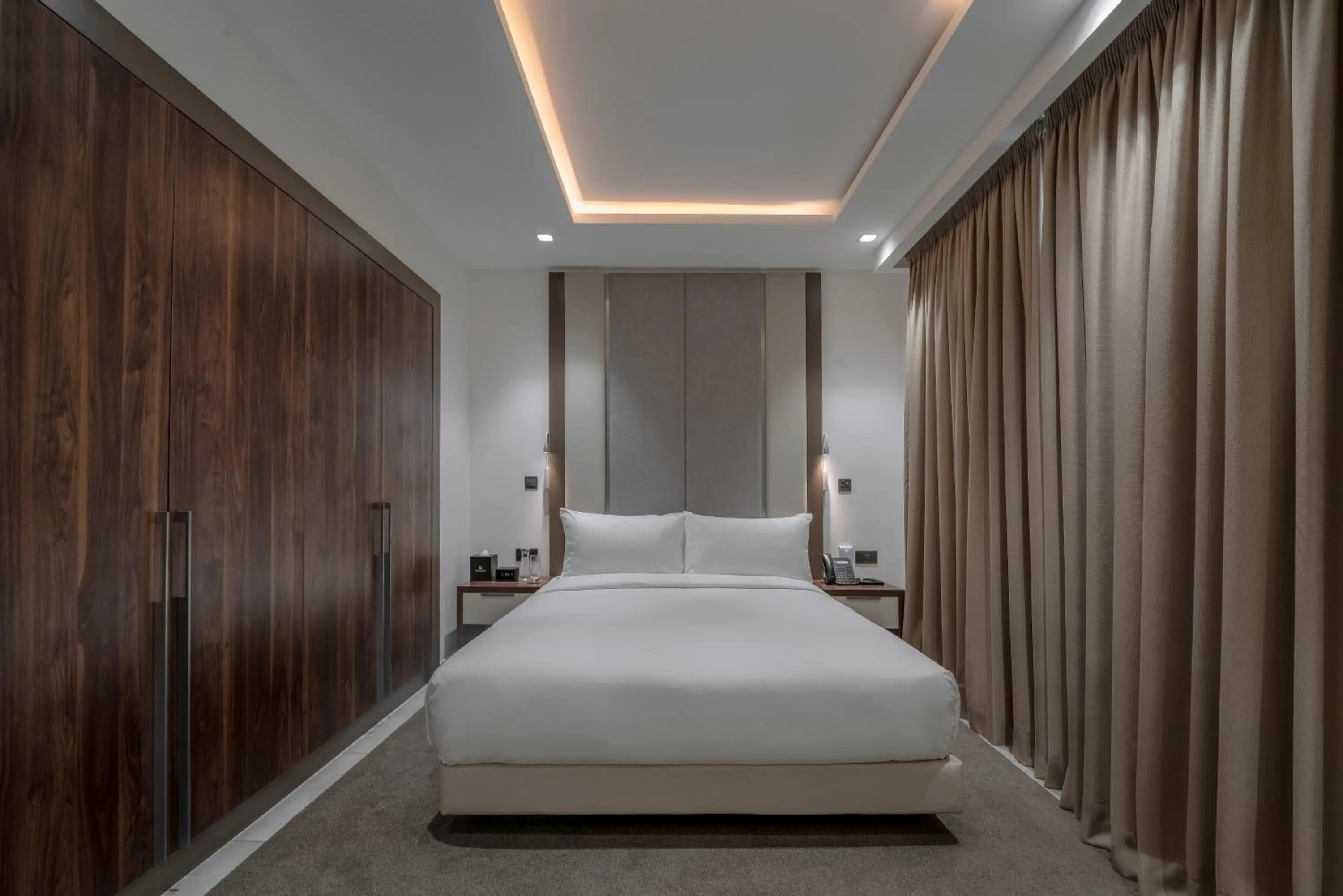 Bed in The Pelican Hotel Cantonments Accra