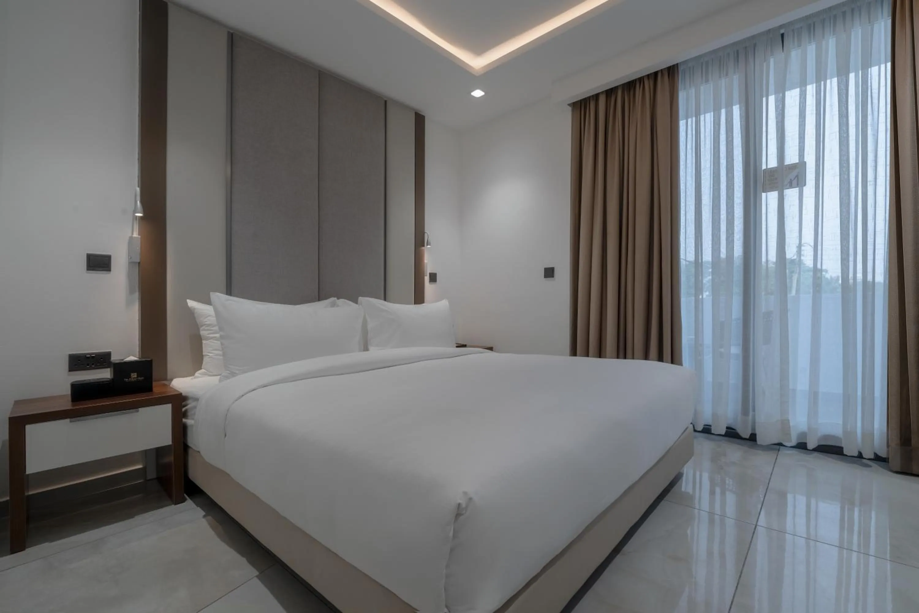 Bed in The Pelican Hotel Cantonments Accra