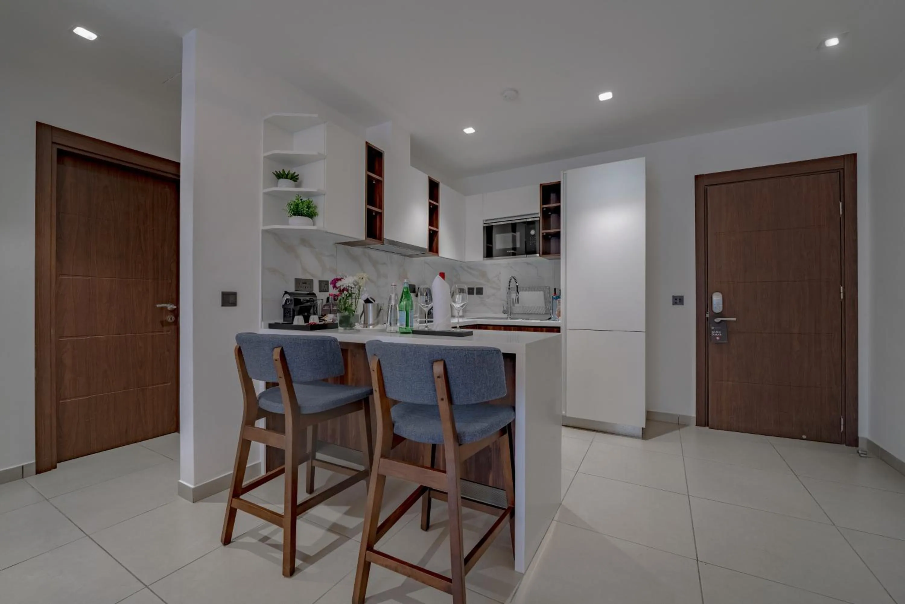 Kitchen or kitchenette in The Pelican Hotel Cantonments Accra