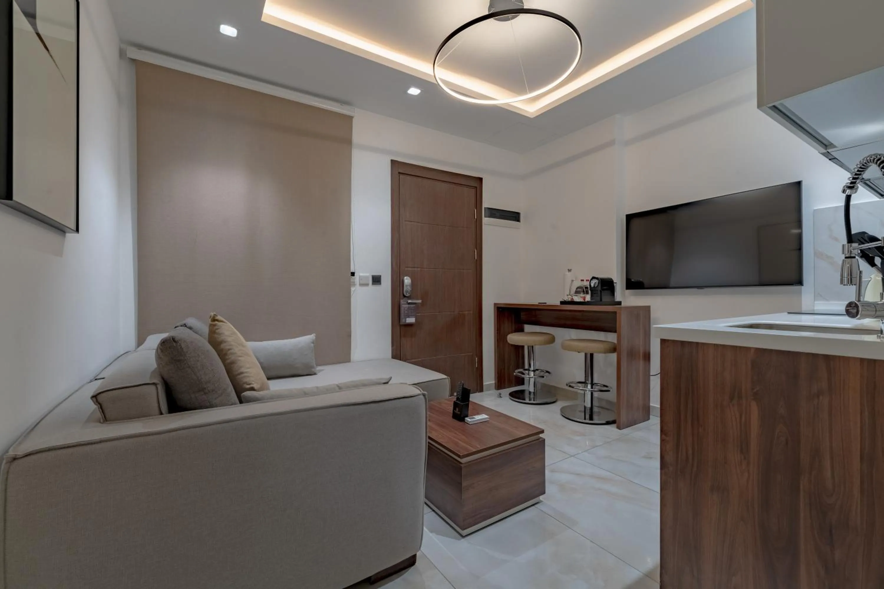 Living room in The Pelican Hotel Cantonments Accra