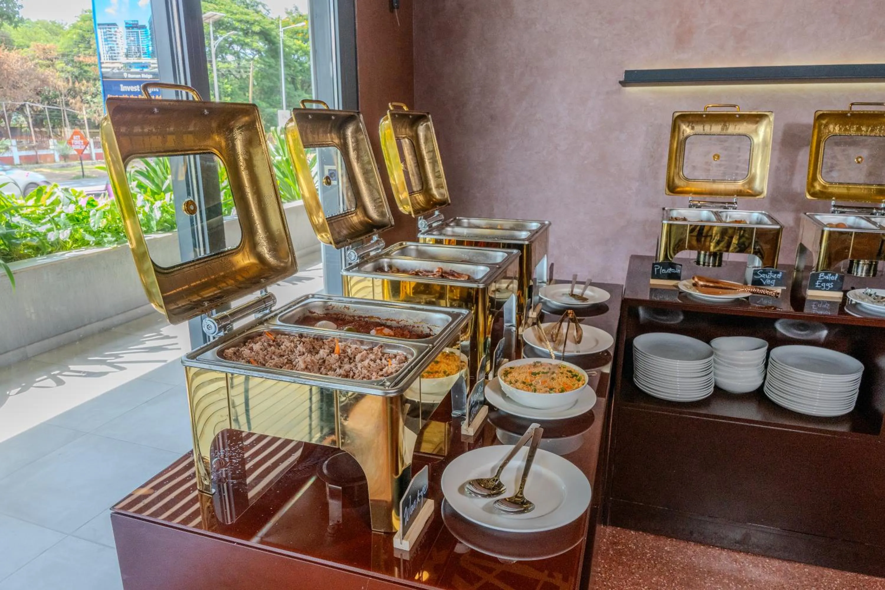 Breakfast in The Pelican Hotel Cantonments Accra