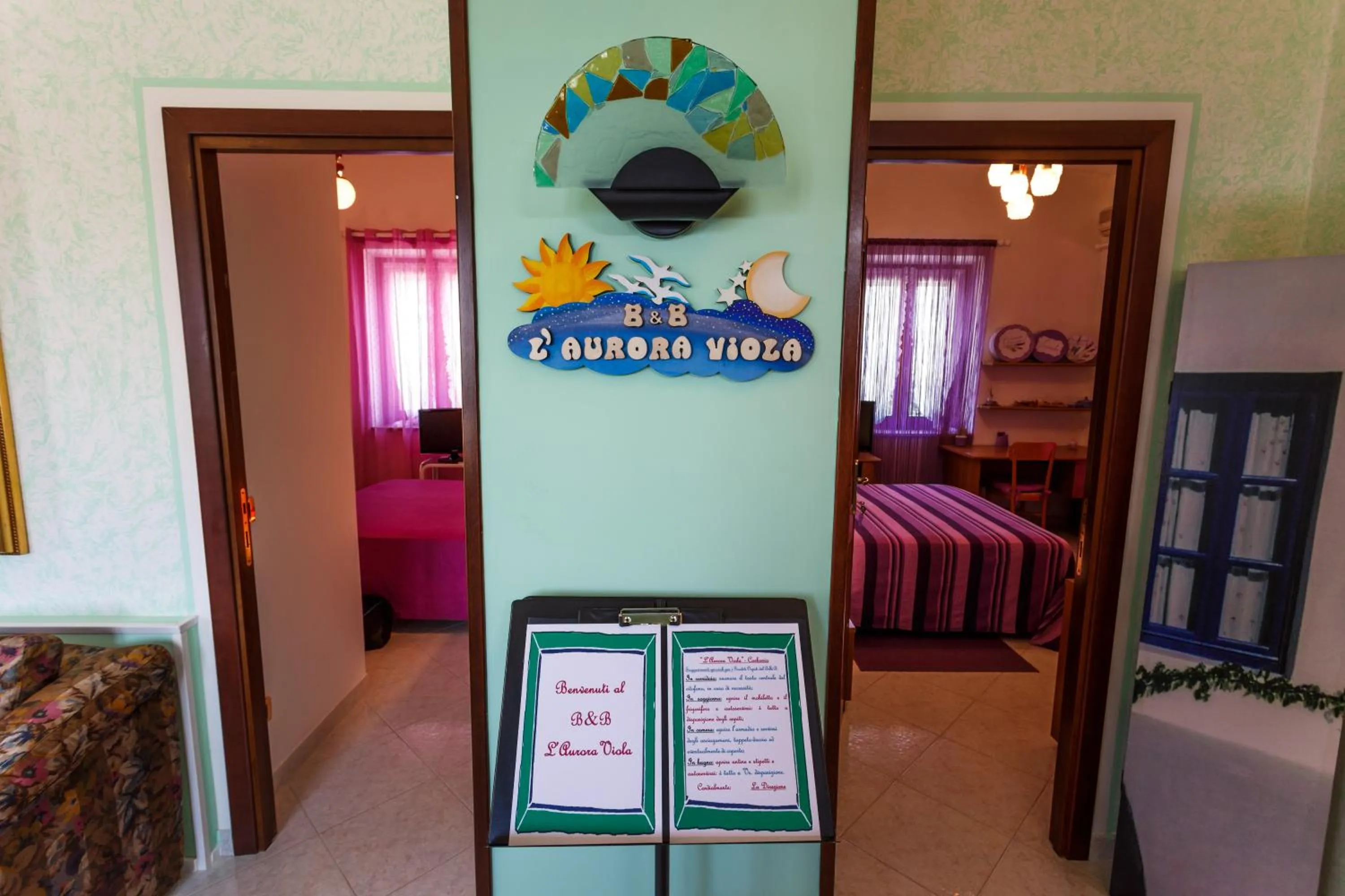 Bed in L'Aurora Viola