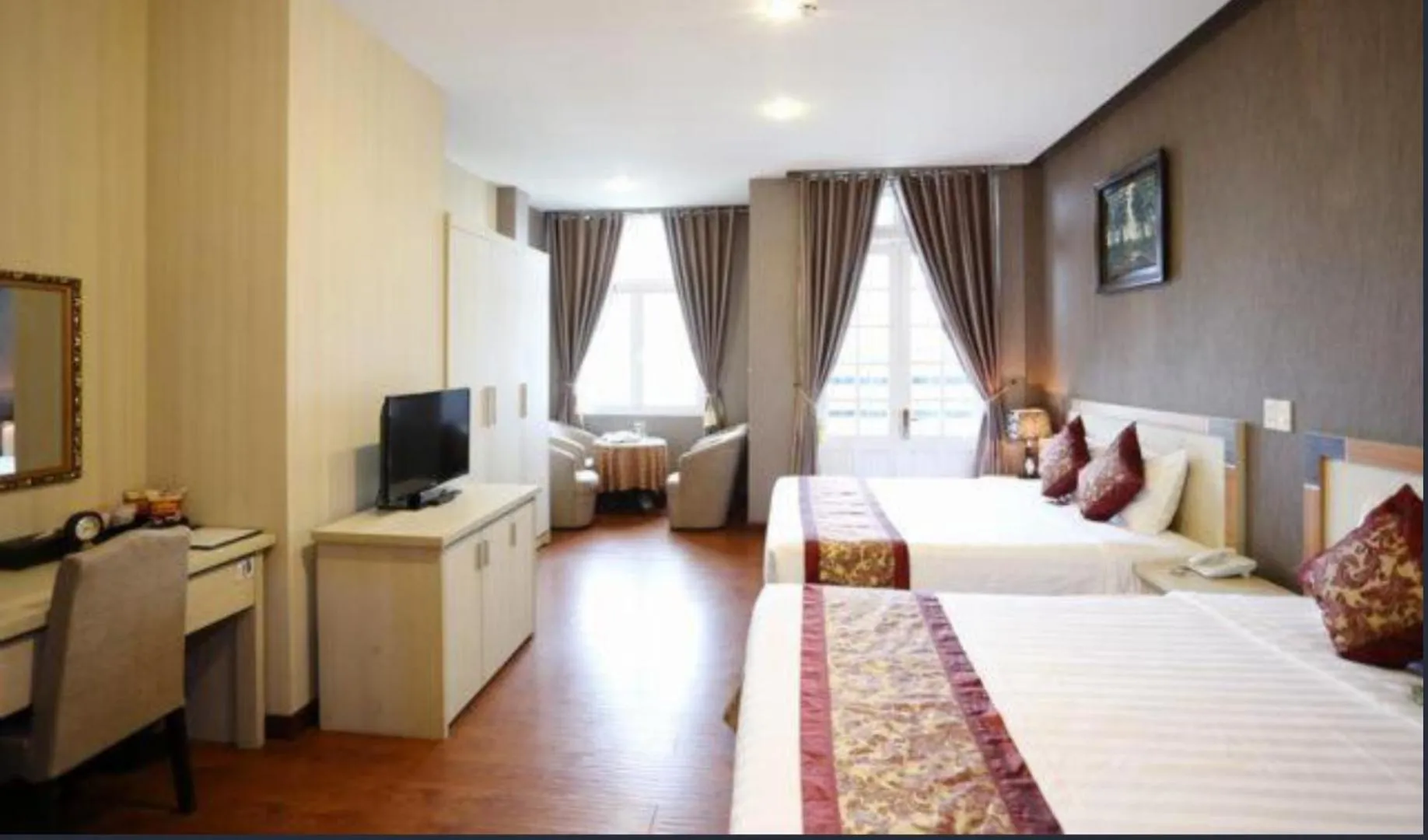 Photo of the whole room, Bed in Pho Nui Hotel