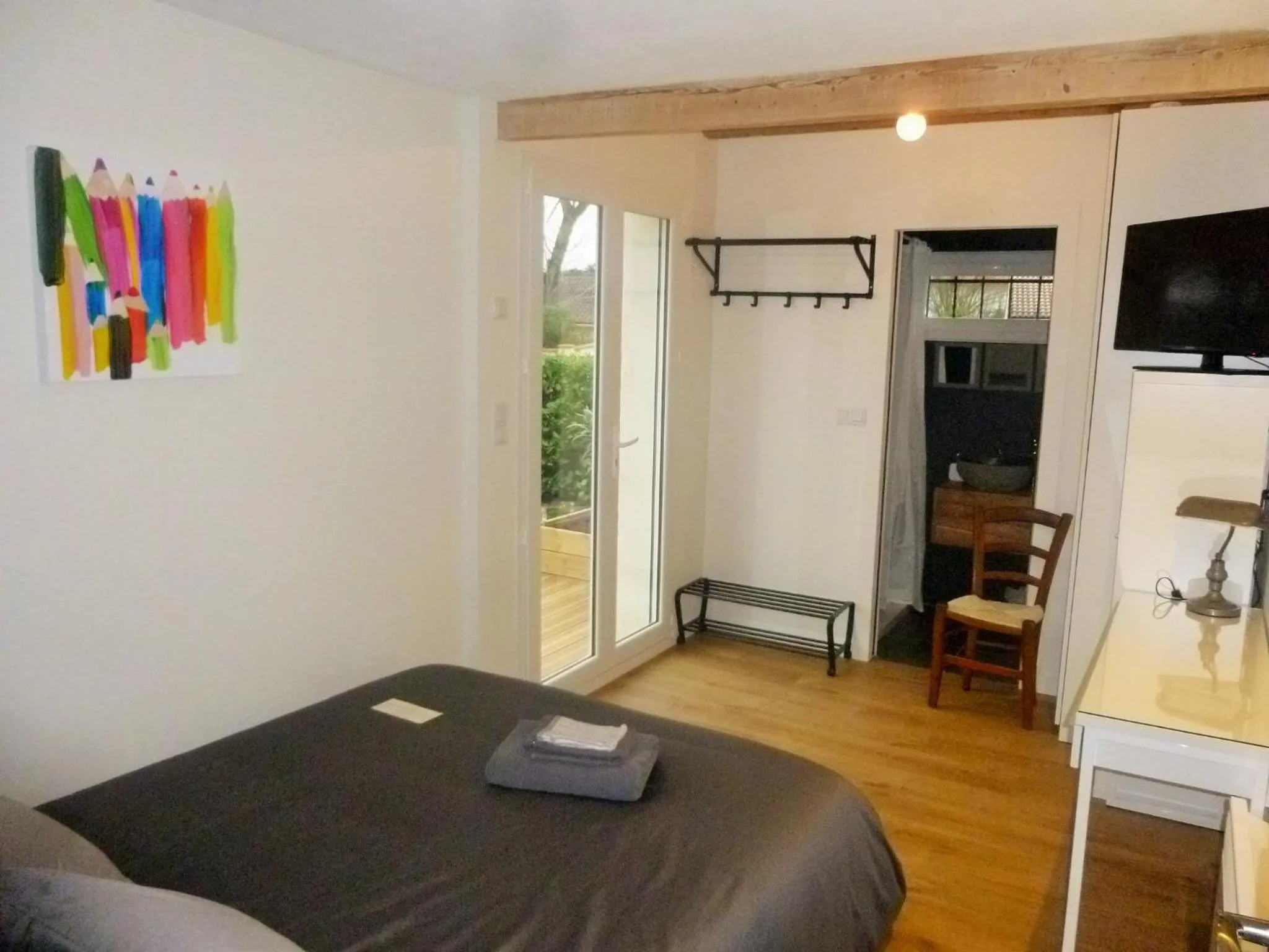 Bedroom, Bed in Chambre d'hôtes "Mirabel"