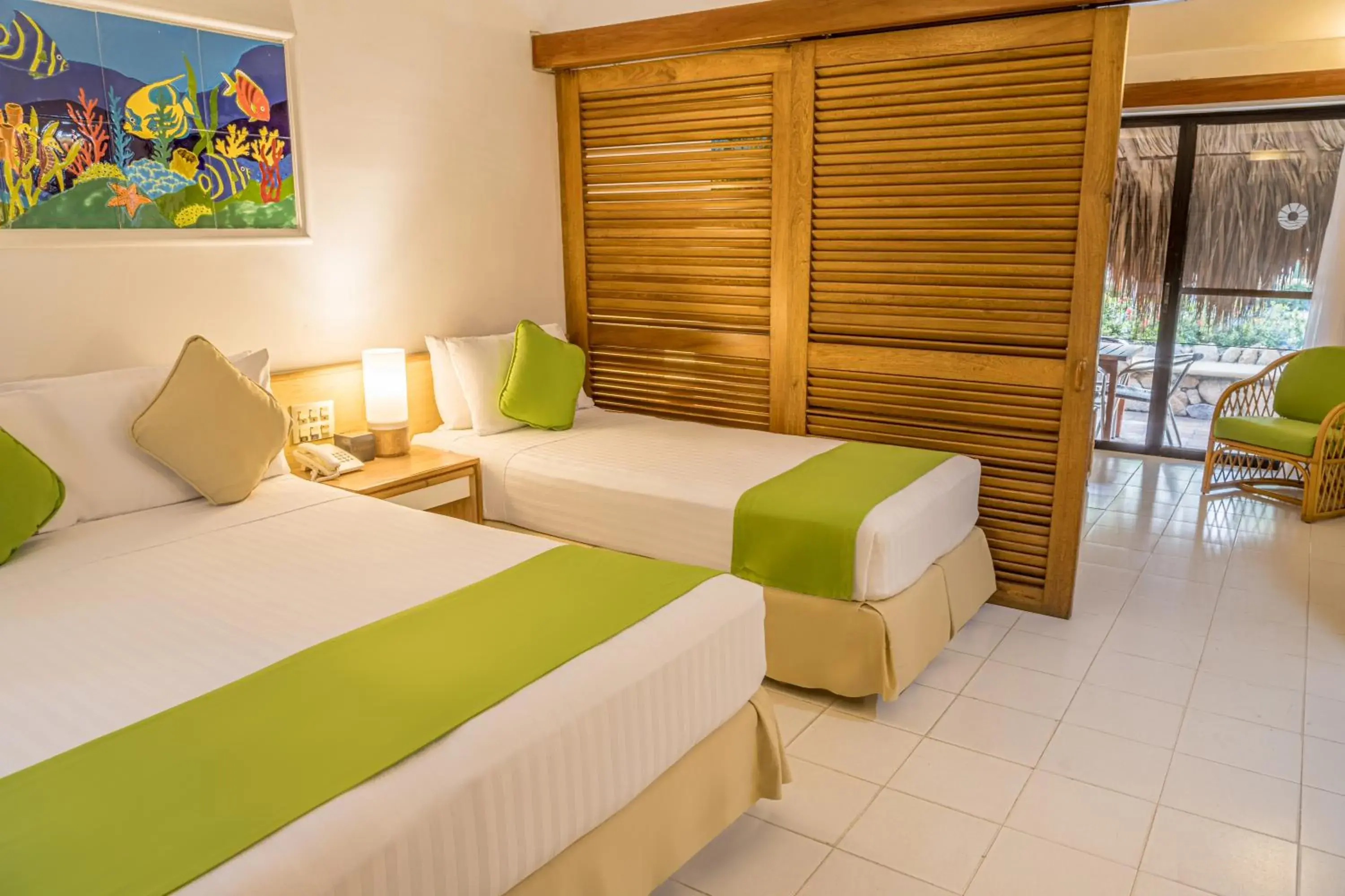 Bed in Hotel Irotama Bungalows & Bohios Bed in Hotel Irotama Bungalows & Bohios