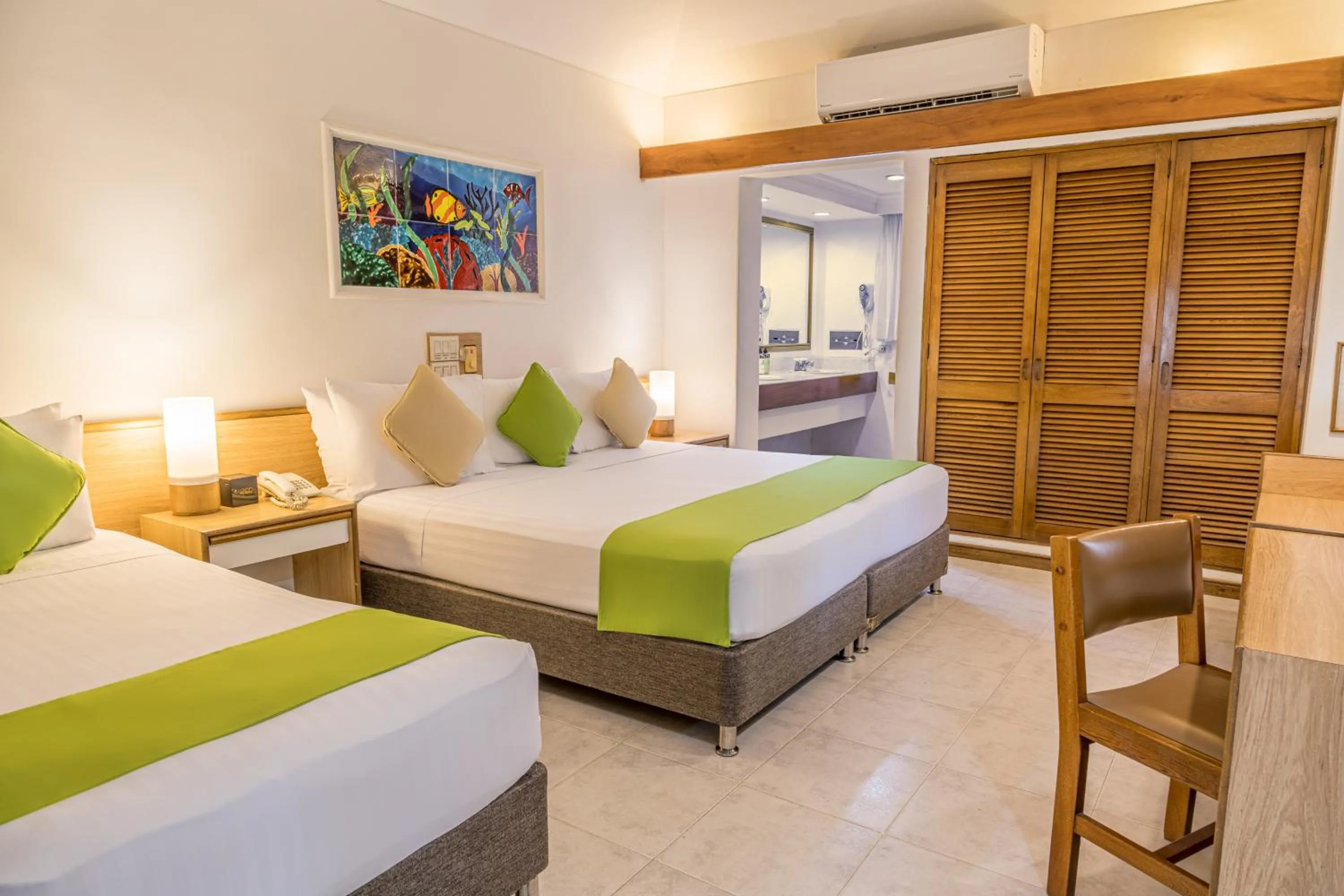 Bed in Hotel Irotama Bungalows & Bohios