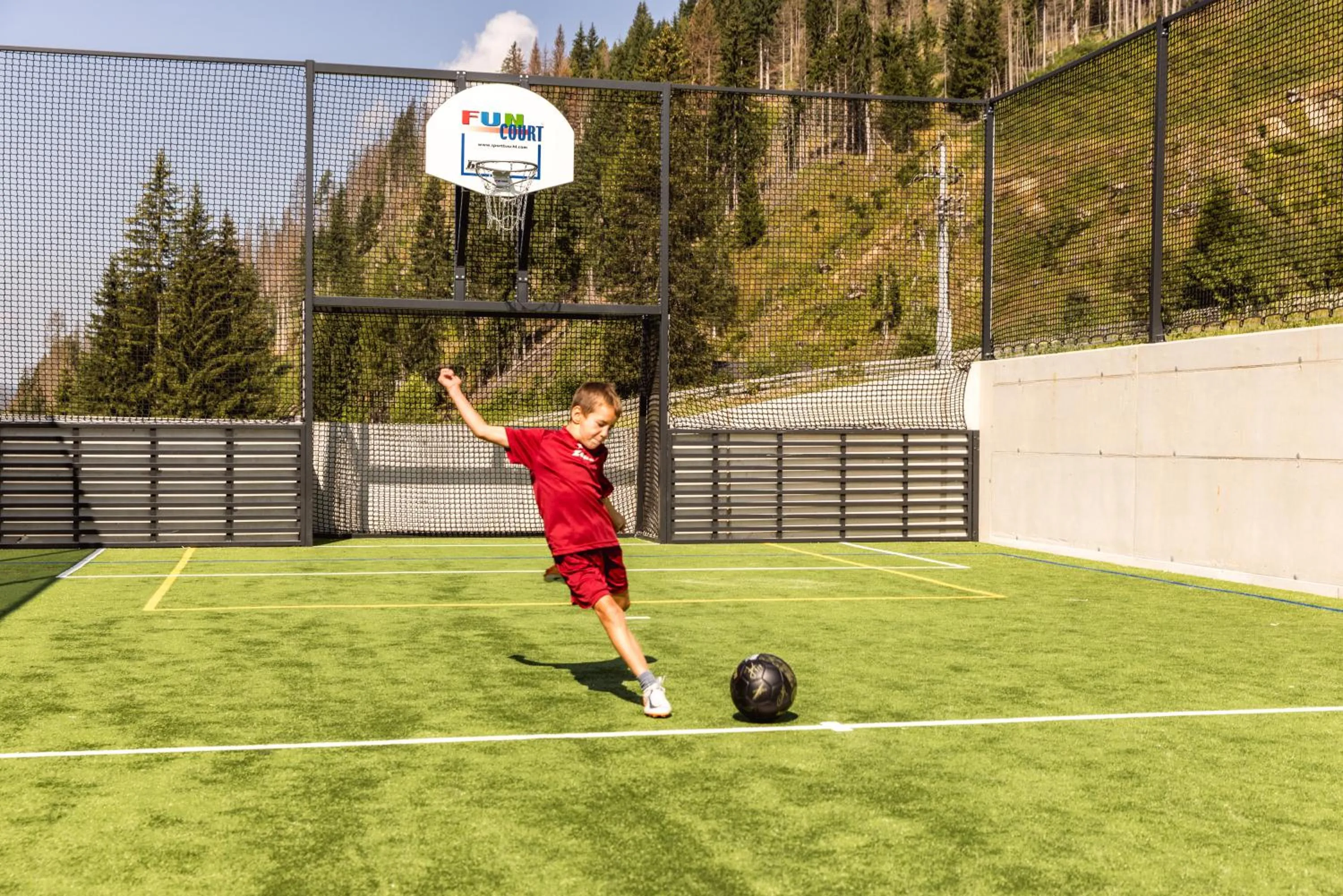 Children play ground in Almfamilyhotel Scherer