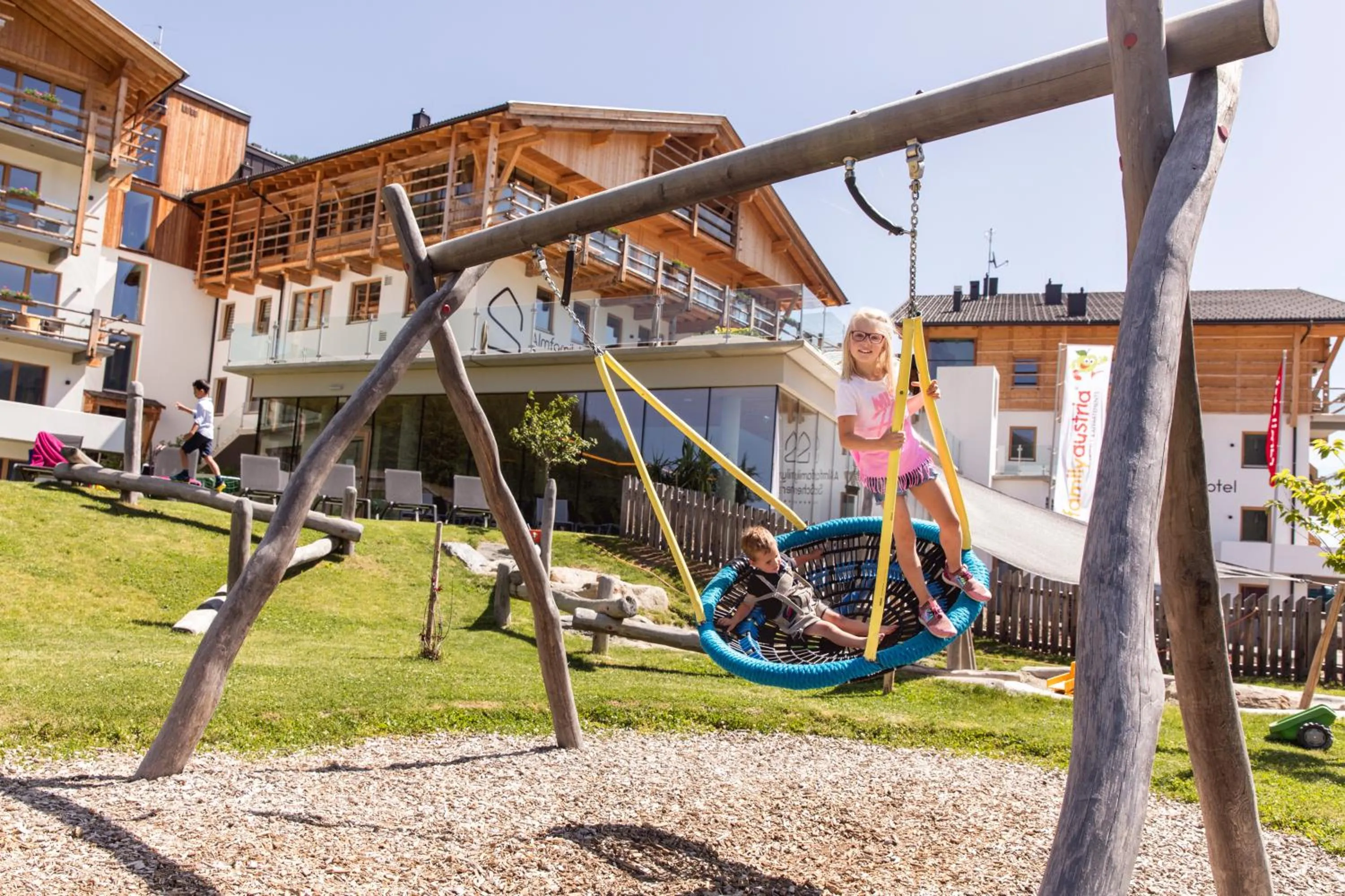 Children play ground in Almfamilyhotel Scherer