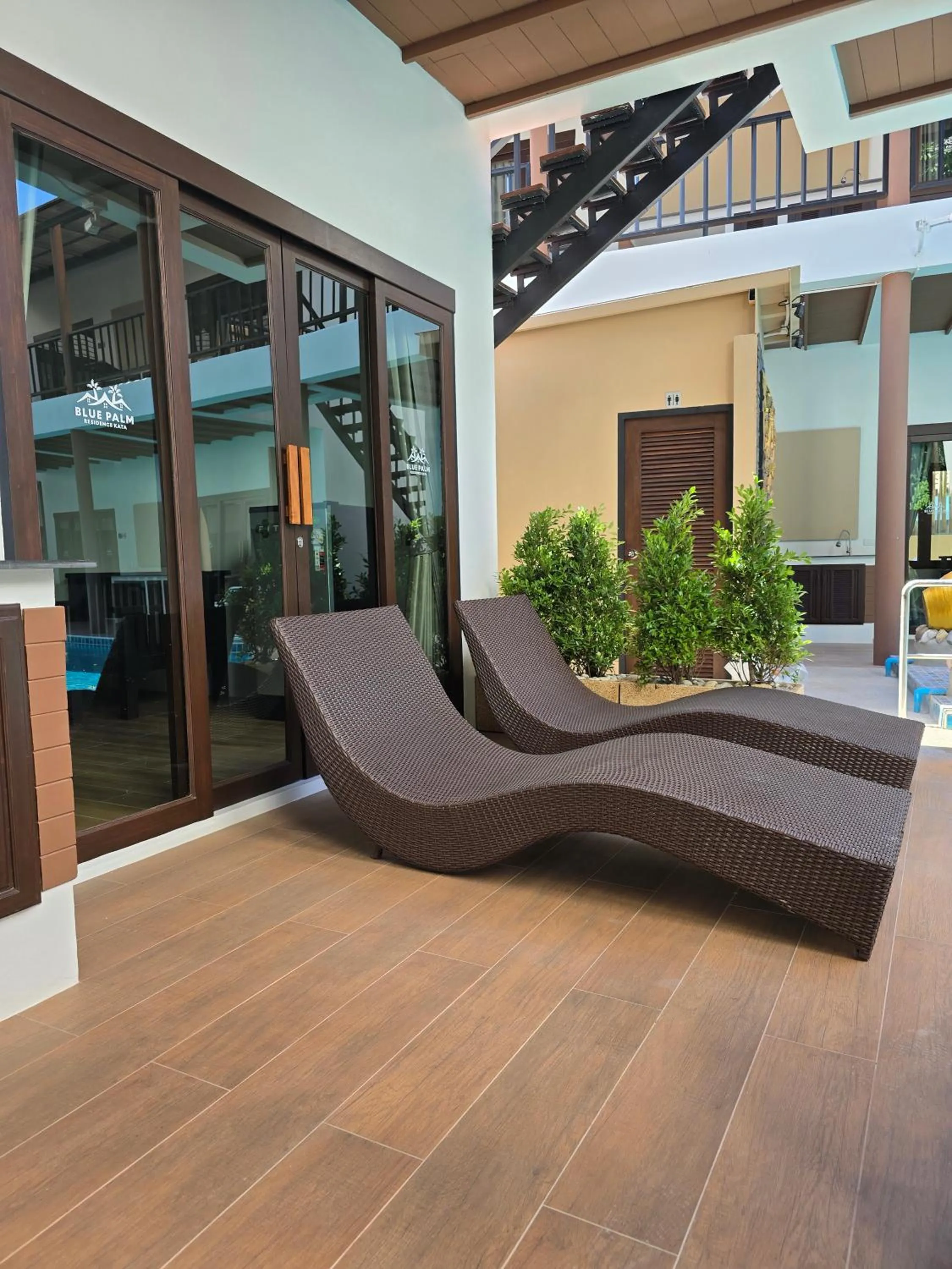 sunbed in Blue Palm Residence Kata