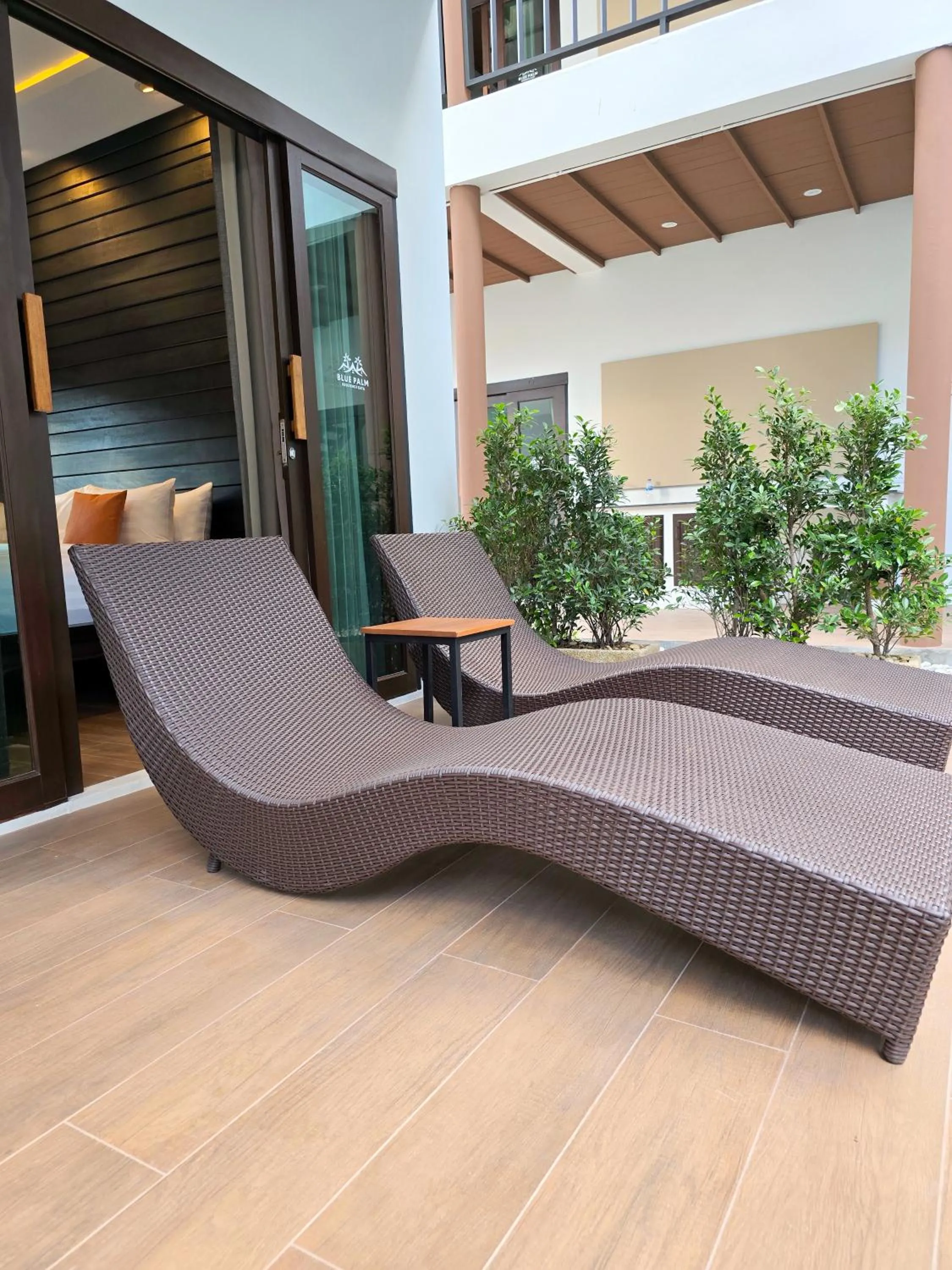 sunbed in Blue Palm Residence Kata