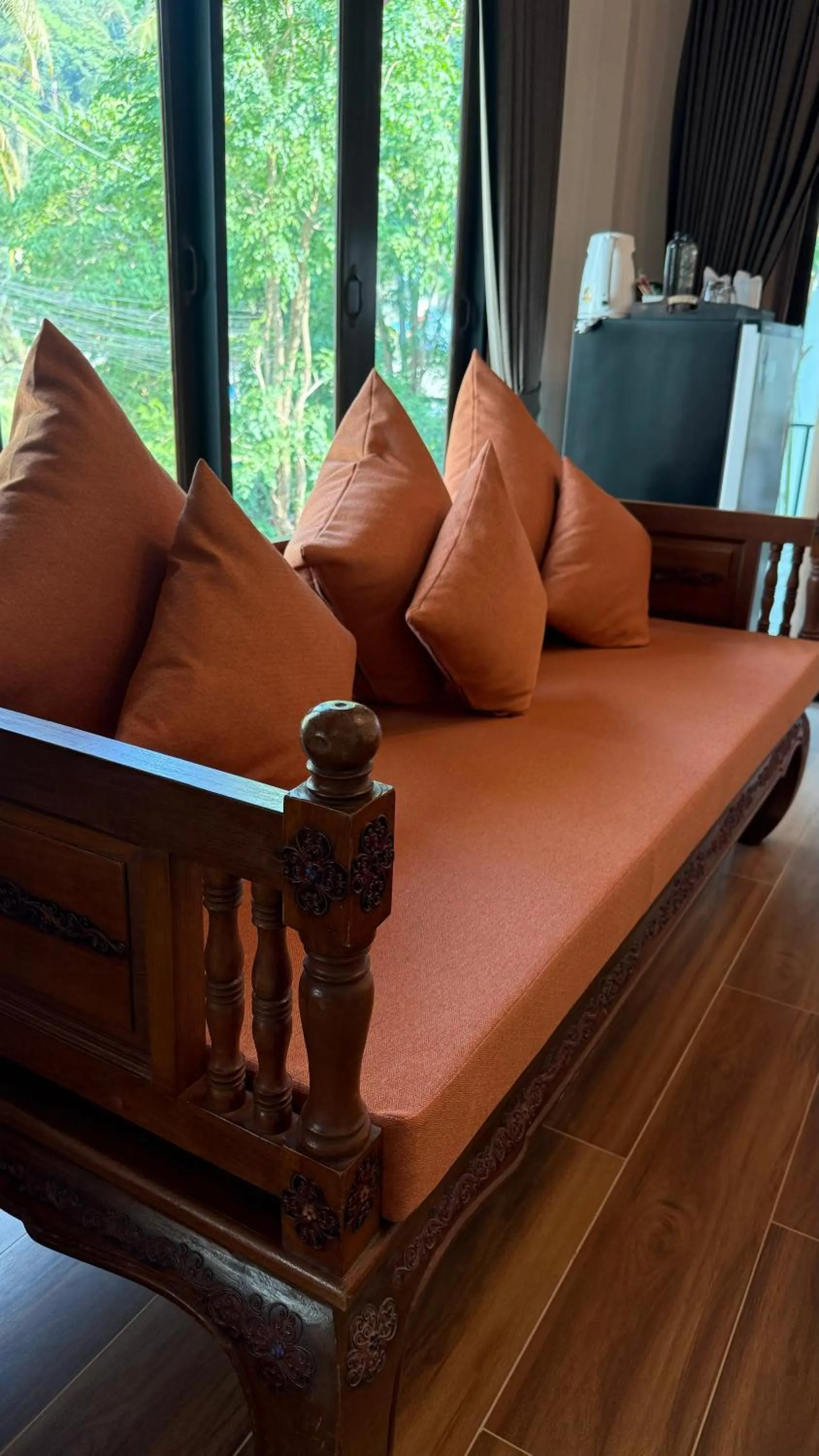 Seating area in Blue Palm Residence Kata