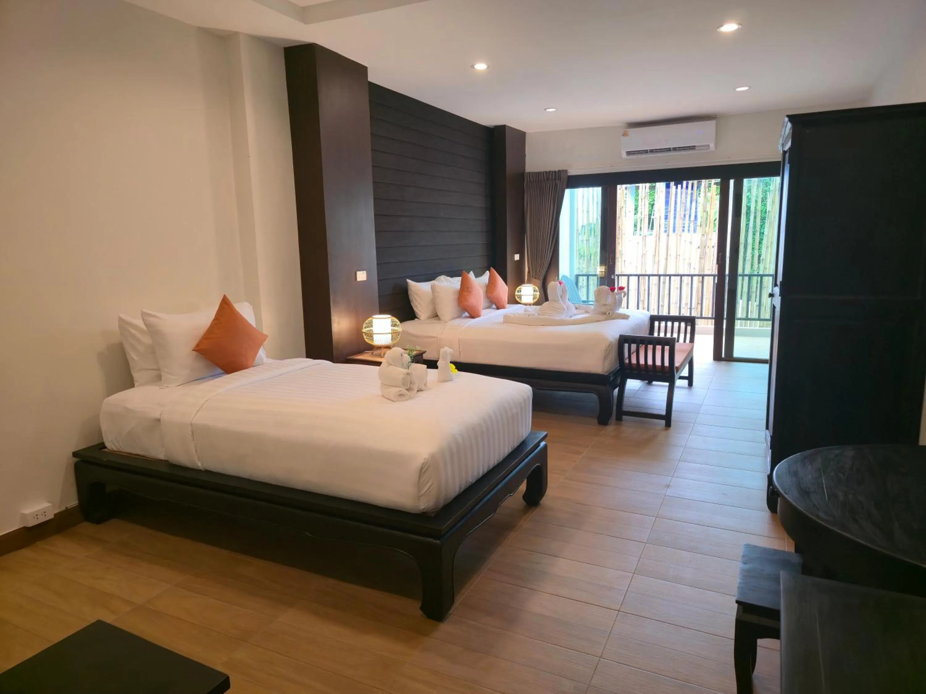 Bedroom, Bed in Blue Palm Residence Kata