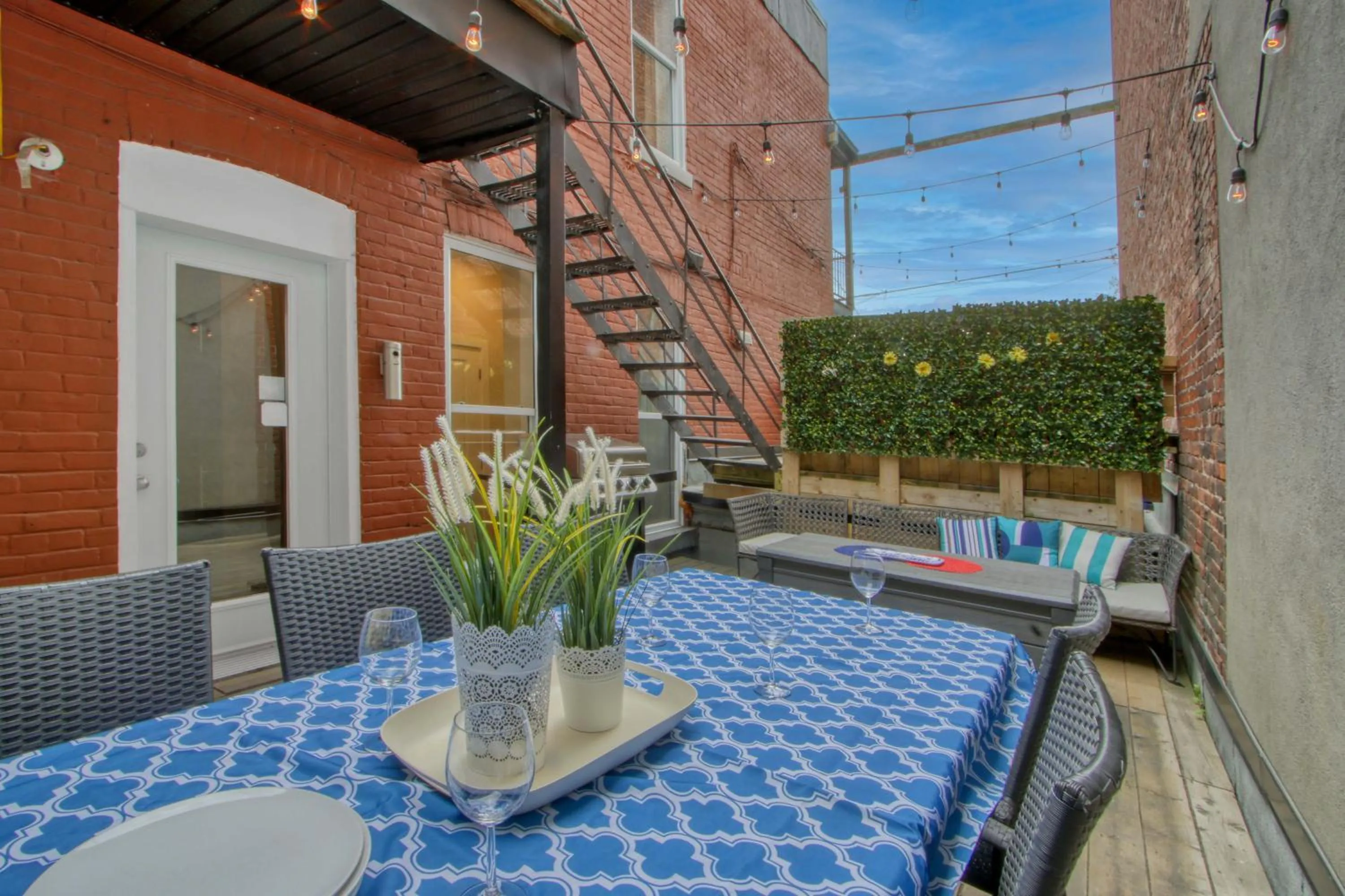 Patio in MTLVacationRentals - The FabFour