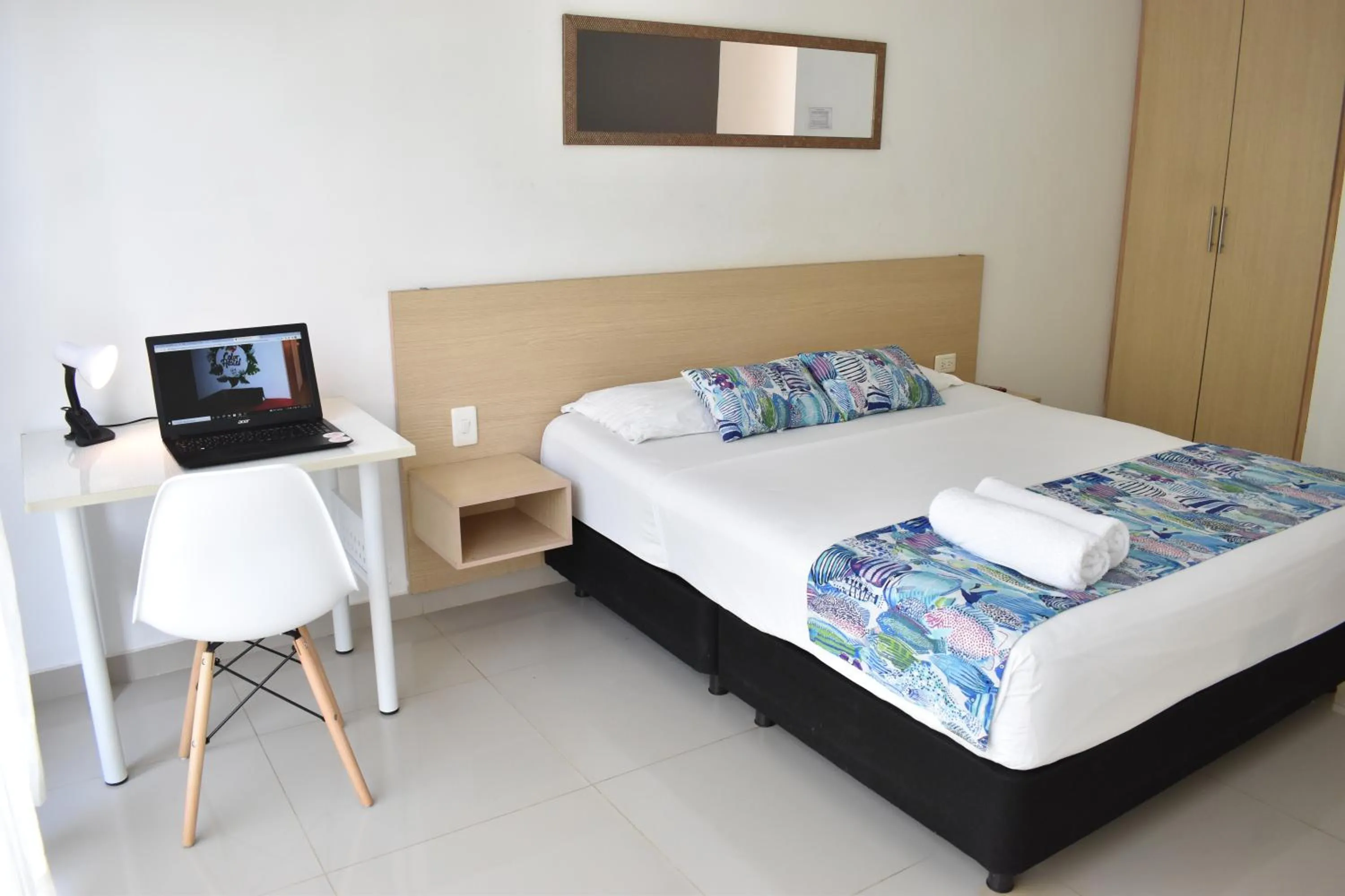 Bird's eye view, Bed in Color House Santa Marta