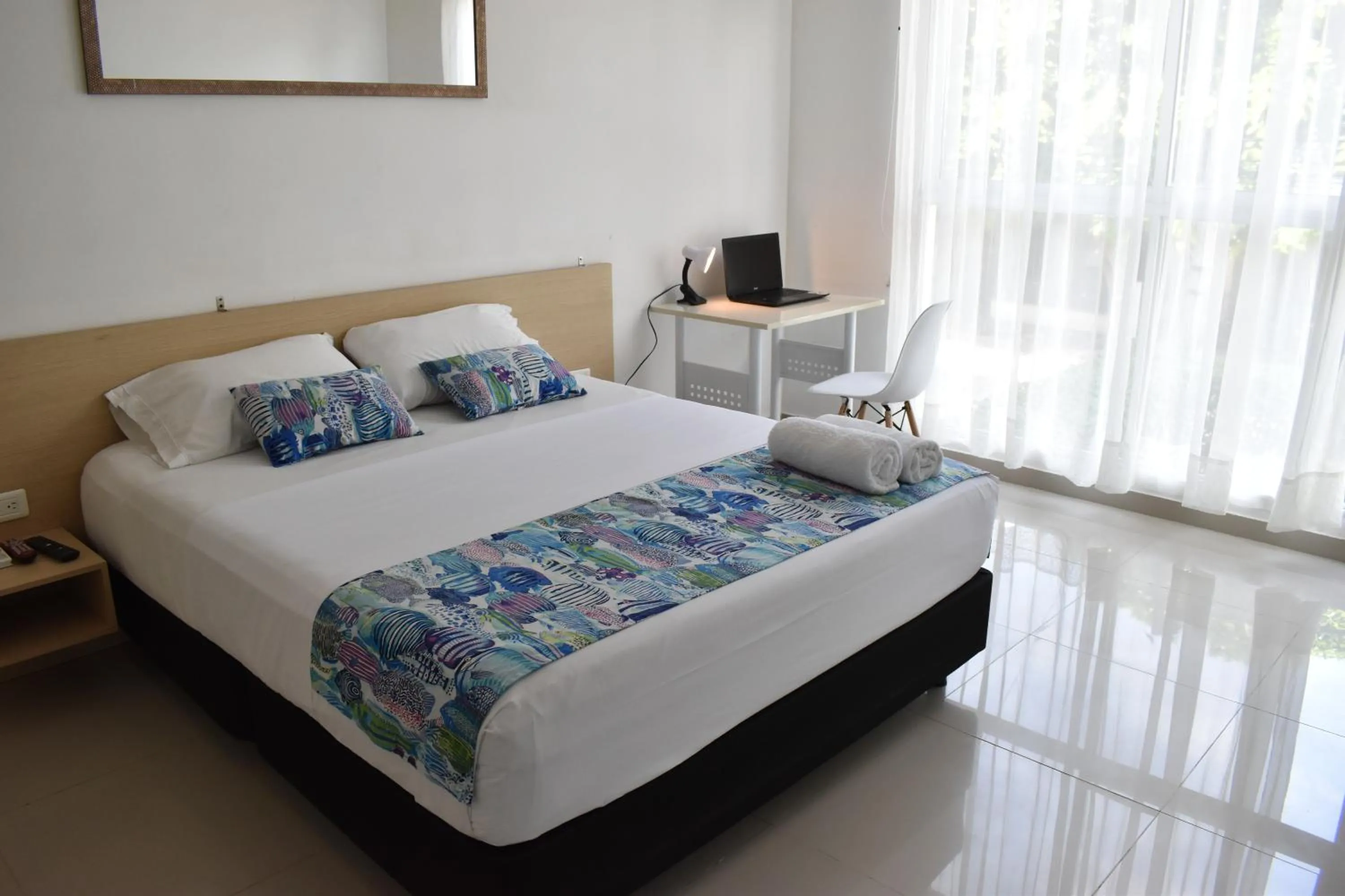 Bird's eye view, Bed in Color House Santa Marta