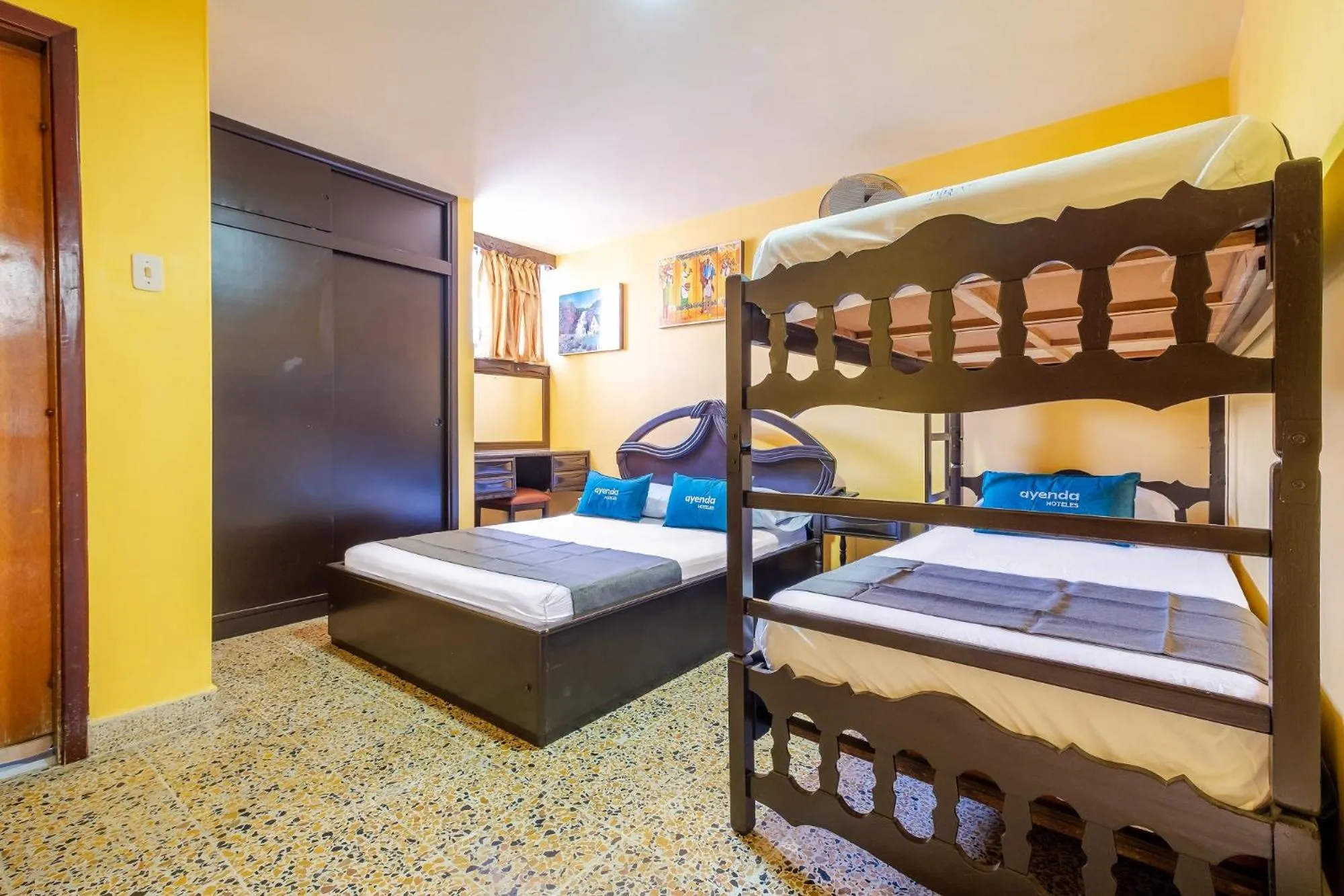 Bed in Hotel Almirante