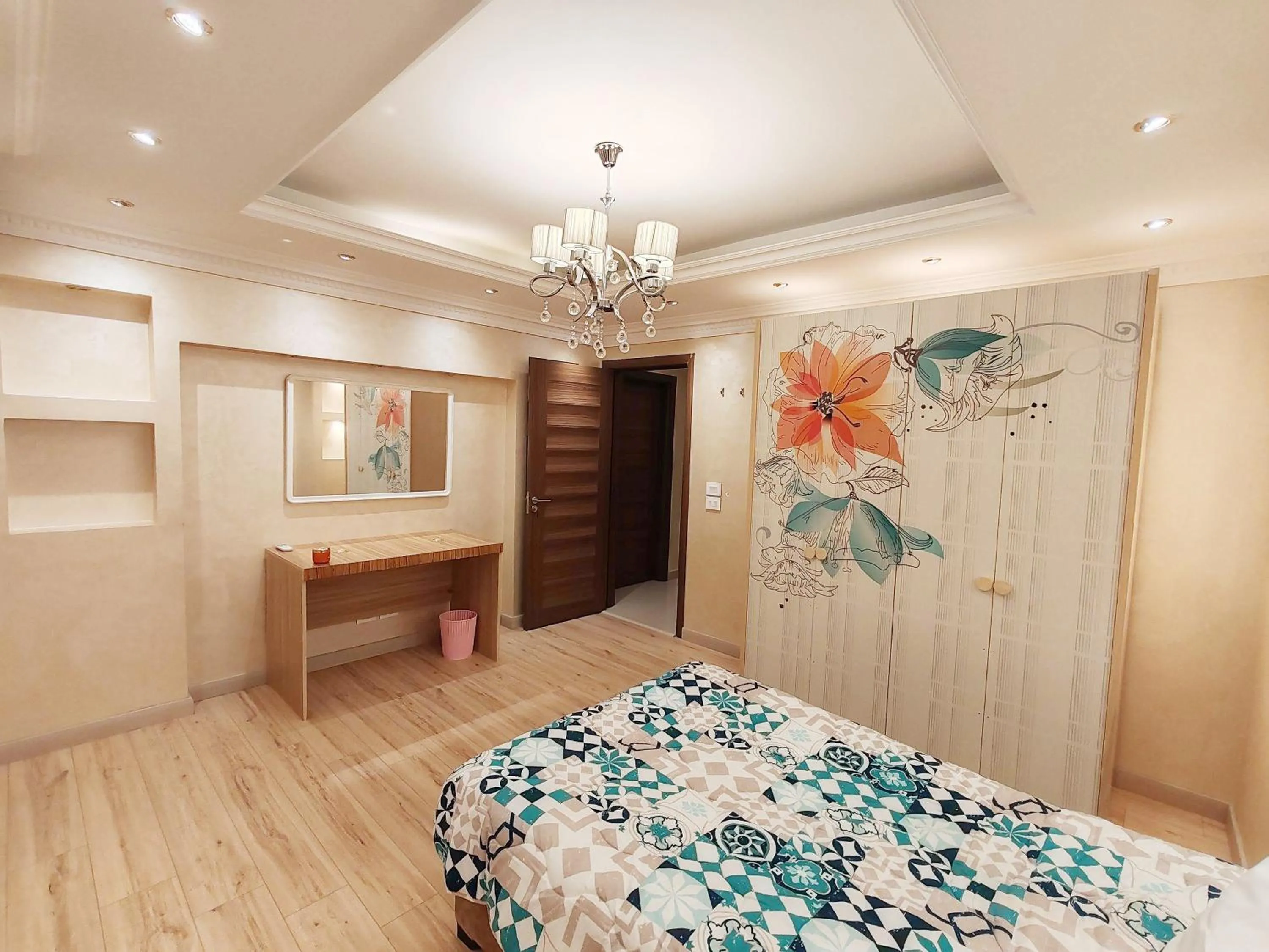 Photo of the whole room, Bed in Furnished Flat In Rehab New Cairo