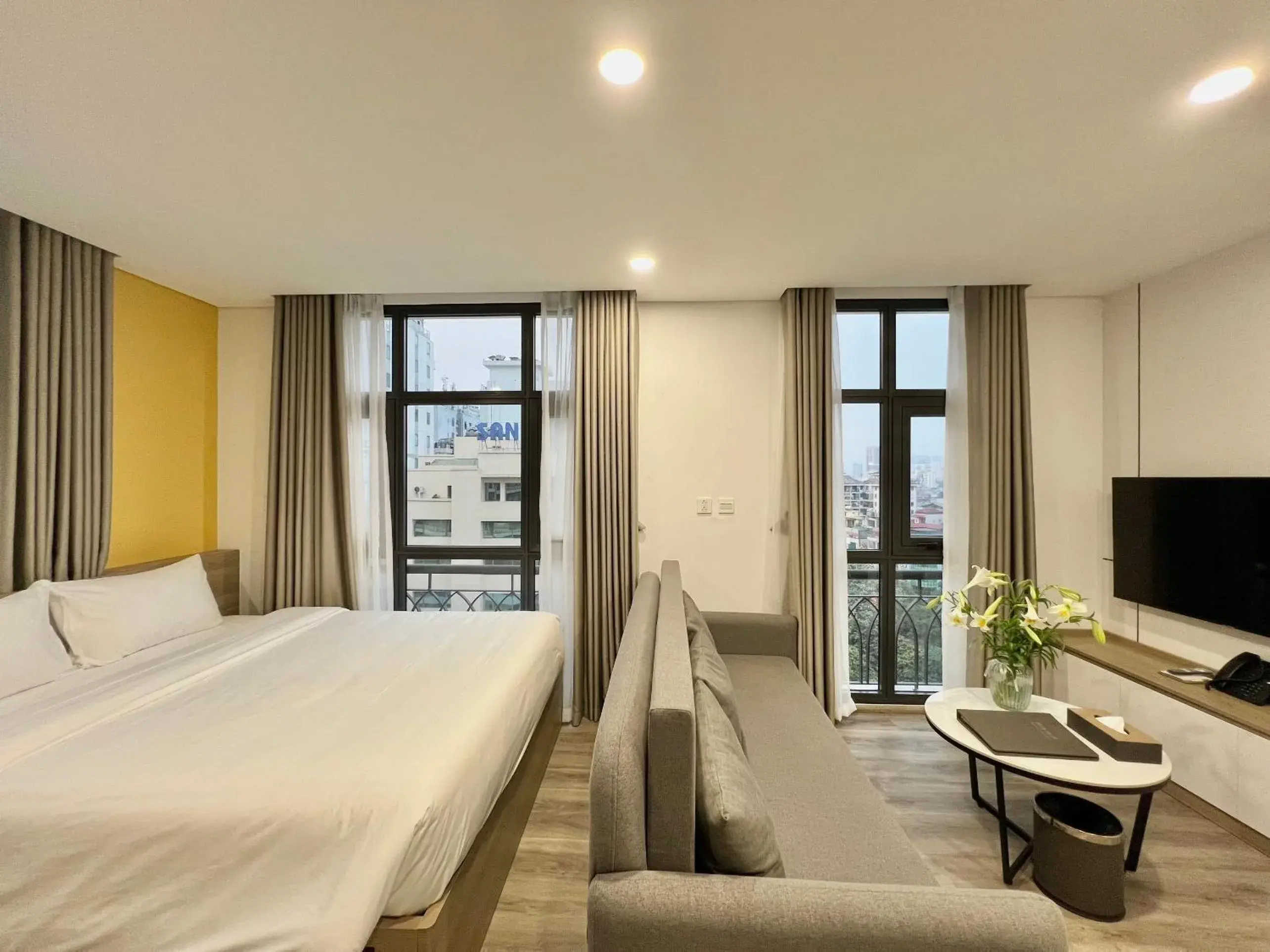 Communal lounge/ TV room, Bed in 22Land Legend Hotel & Residence Communal lounge/ TV room, Bed in 22Land Legend Hotel & Residence